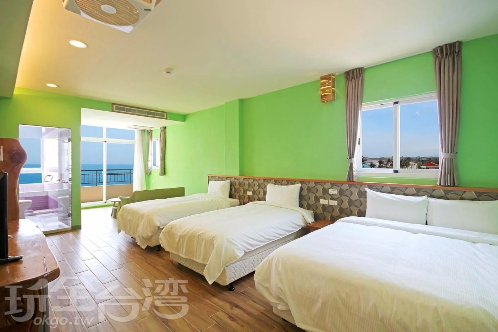 Bed in Taitung Sea Wall Homestay