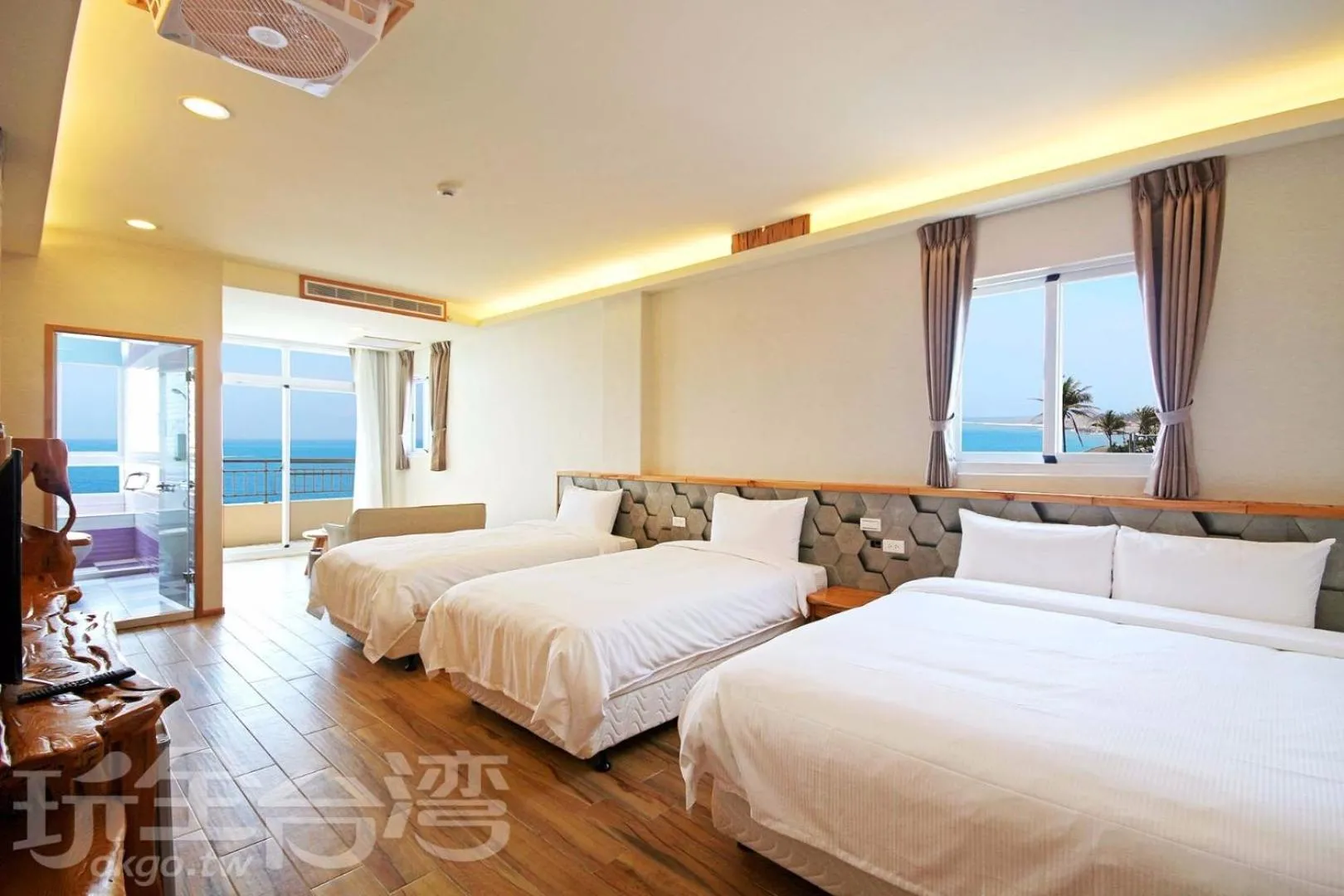 Bed in Taitung Sea Wall Homestay