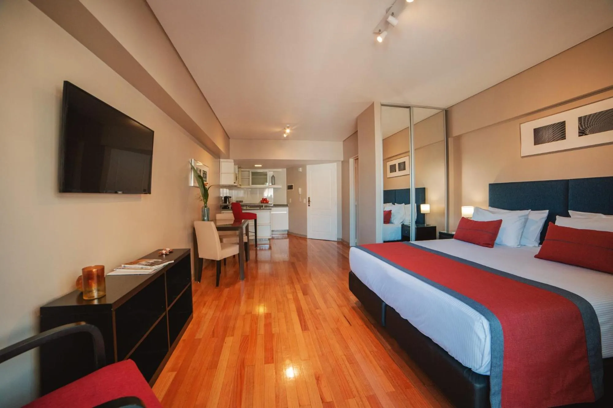 Bed in ARC Callao Studios & Suites