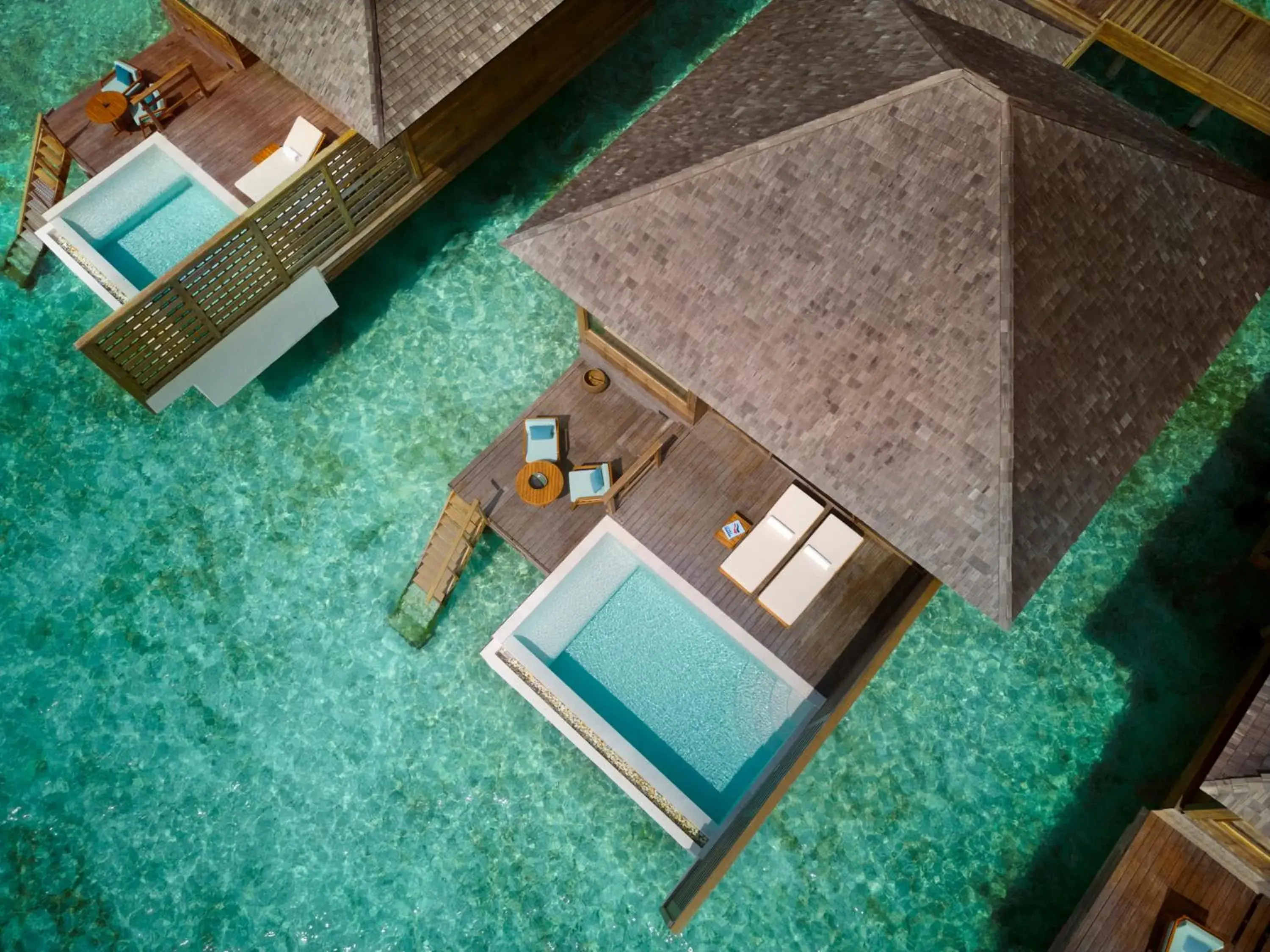 Bird's eye view in Anantara Veli Maldives Resort Bird's eye view in Anantara Veli Maldives Resort