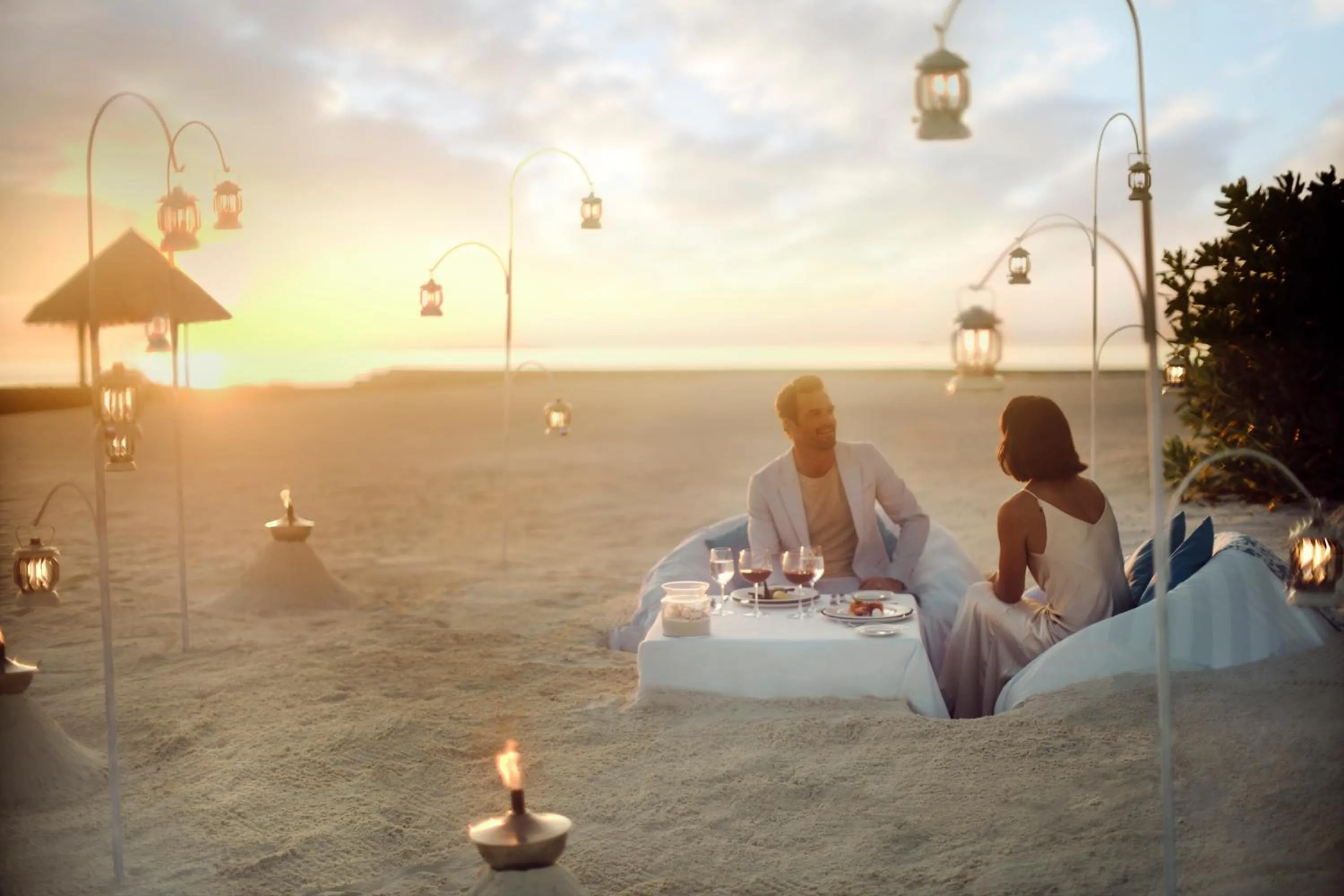 Guests in Anantara Veli Maldives Resort