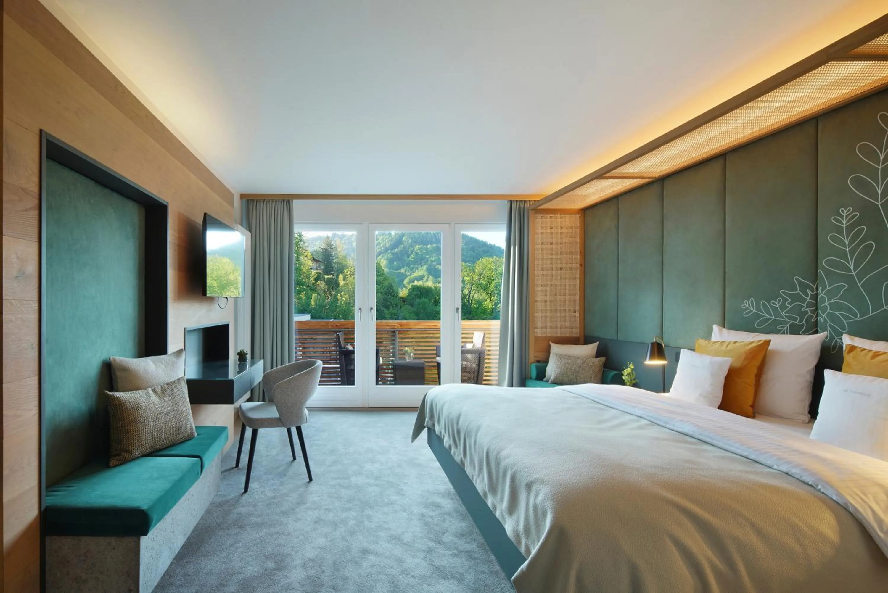 View (from property/room), Bed in Das Tegernsee