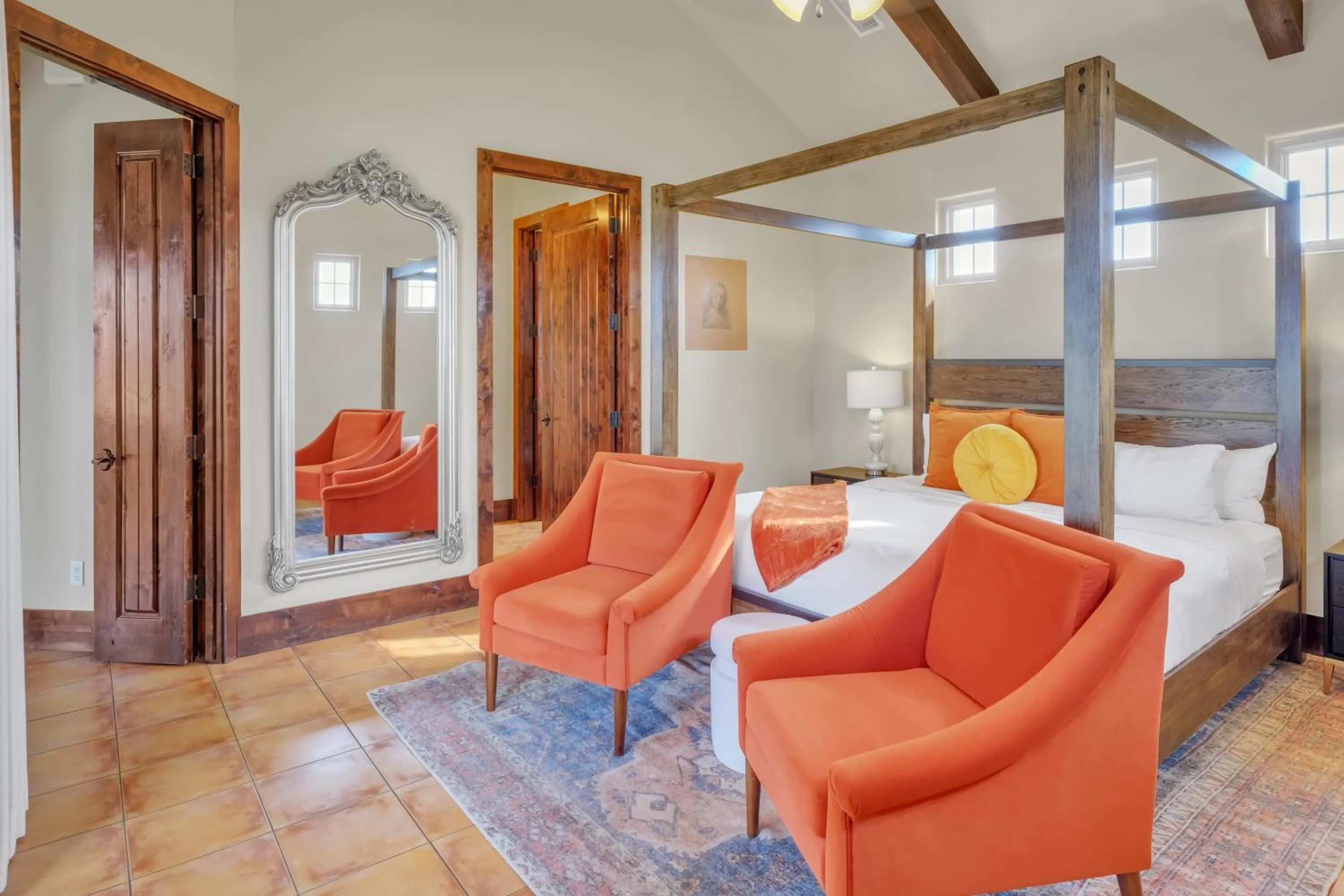 View (from property/room), Bed in The Vineyard at Florence