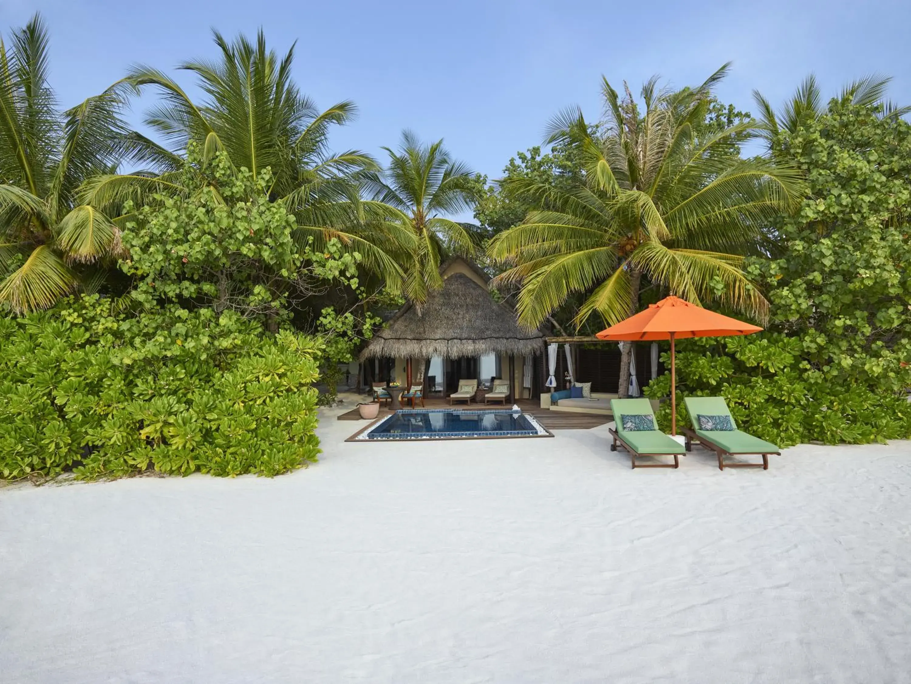 Deluxe Beach Villa with Pool Ocean View King Bed in Taj Exotica Resort & Spa, Maldives Deluxe Beach Villa with Pool Ocean View King Bed in Taj Exotica Resort & Spa, Maldives