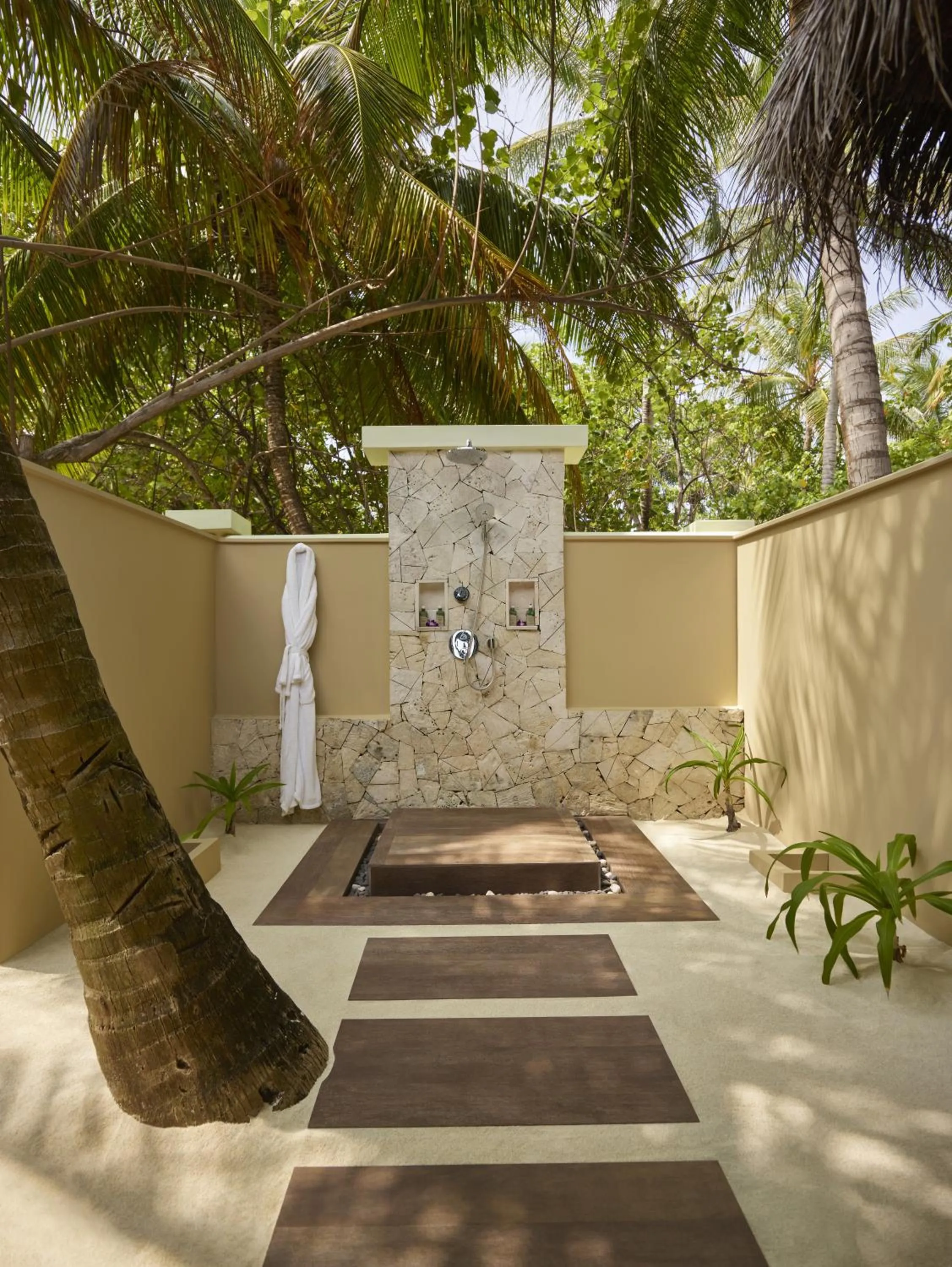 Shower in Taj Exotica Resort & Spa, Maldives