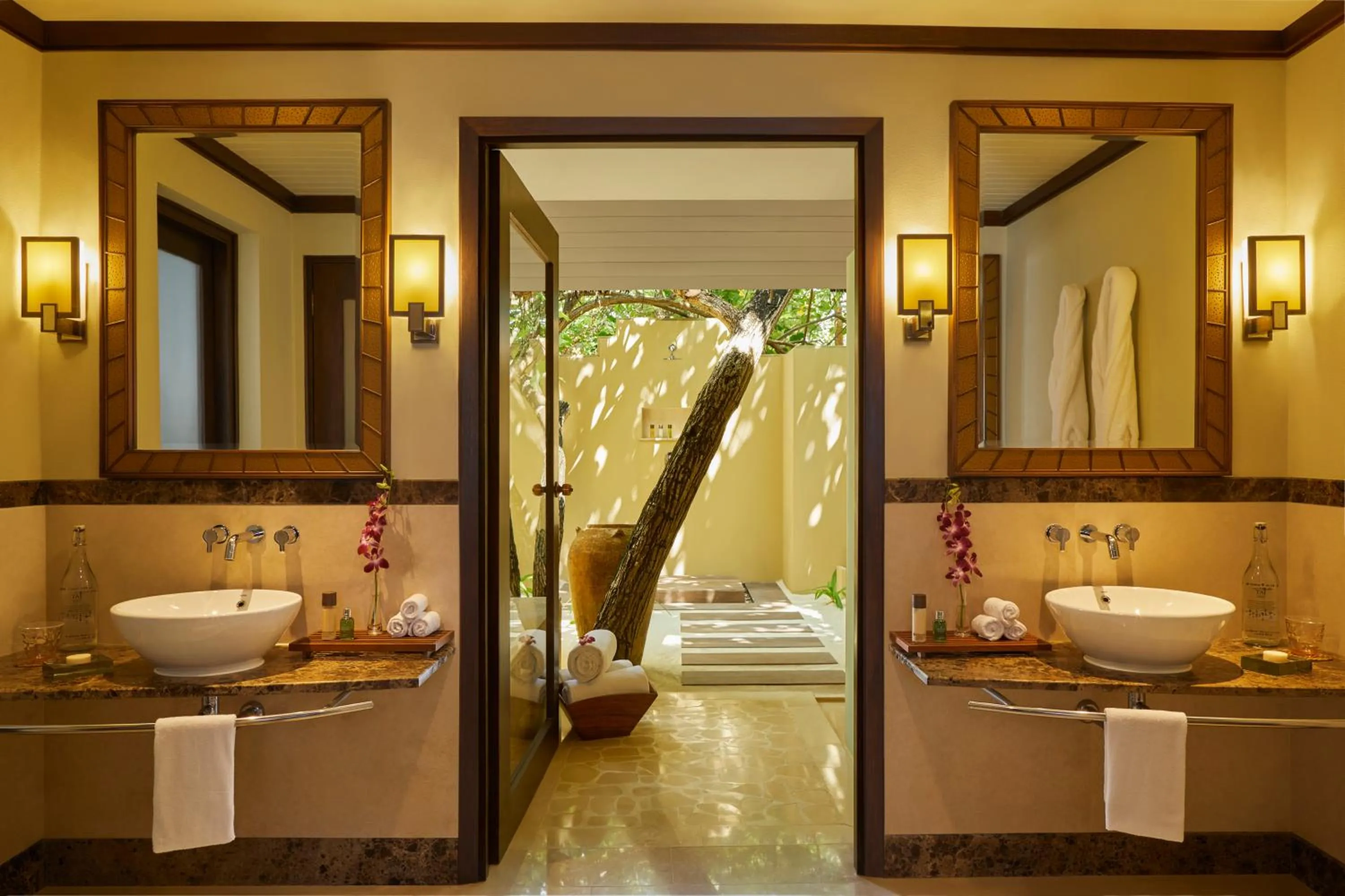 Shower in Taj Exotica Resort & Spa, Maldives