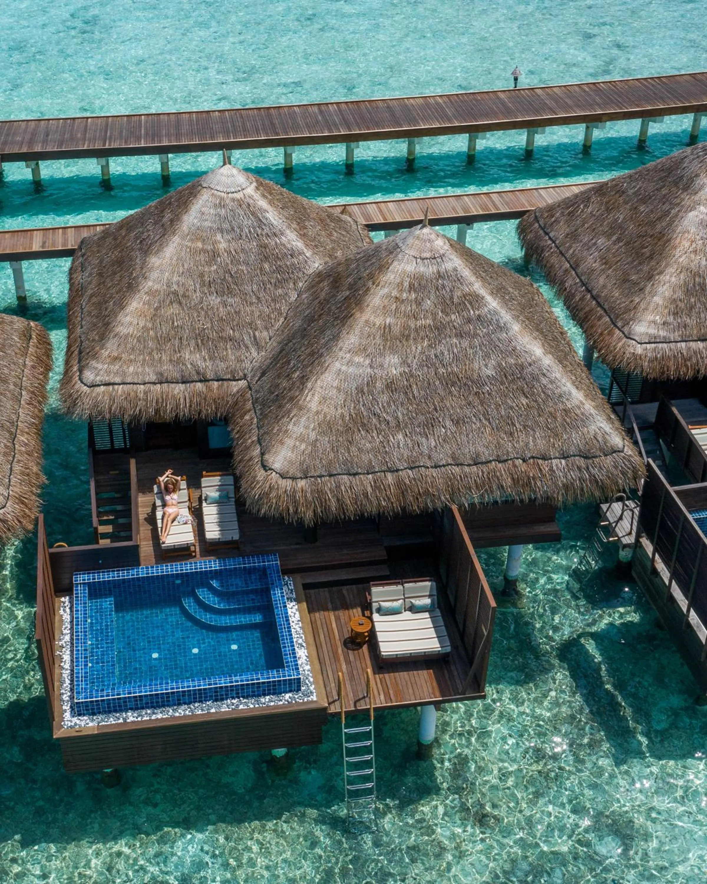 Pool view in Taj Exotica Resort & Spa, Maldives