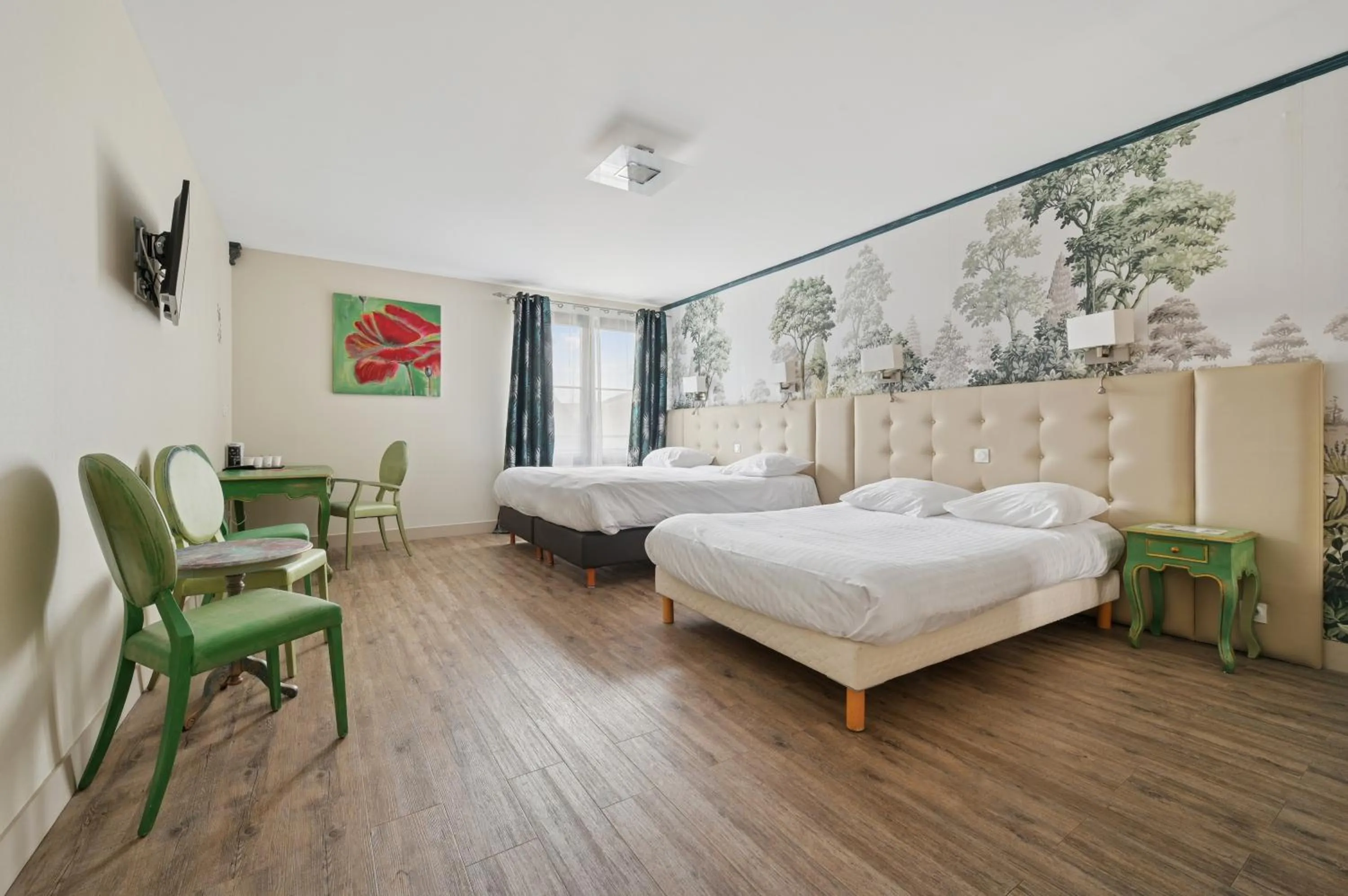 Bed in Hostellerie Du Mont Aimé