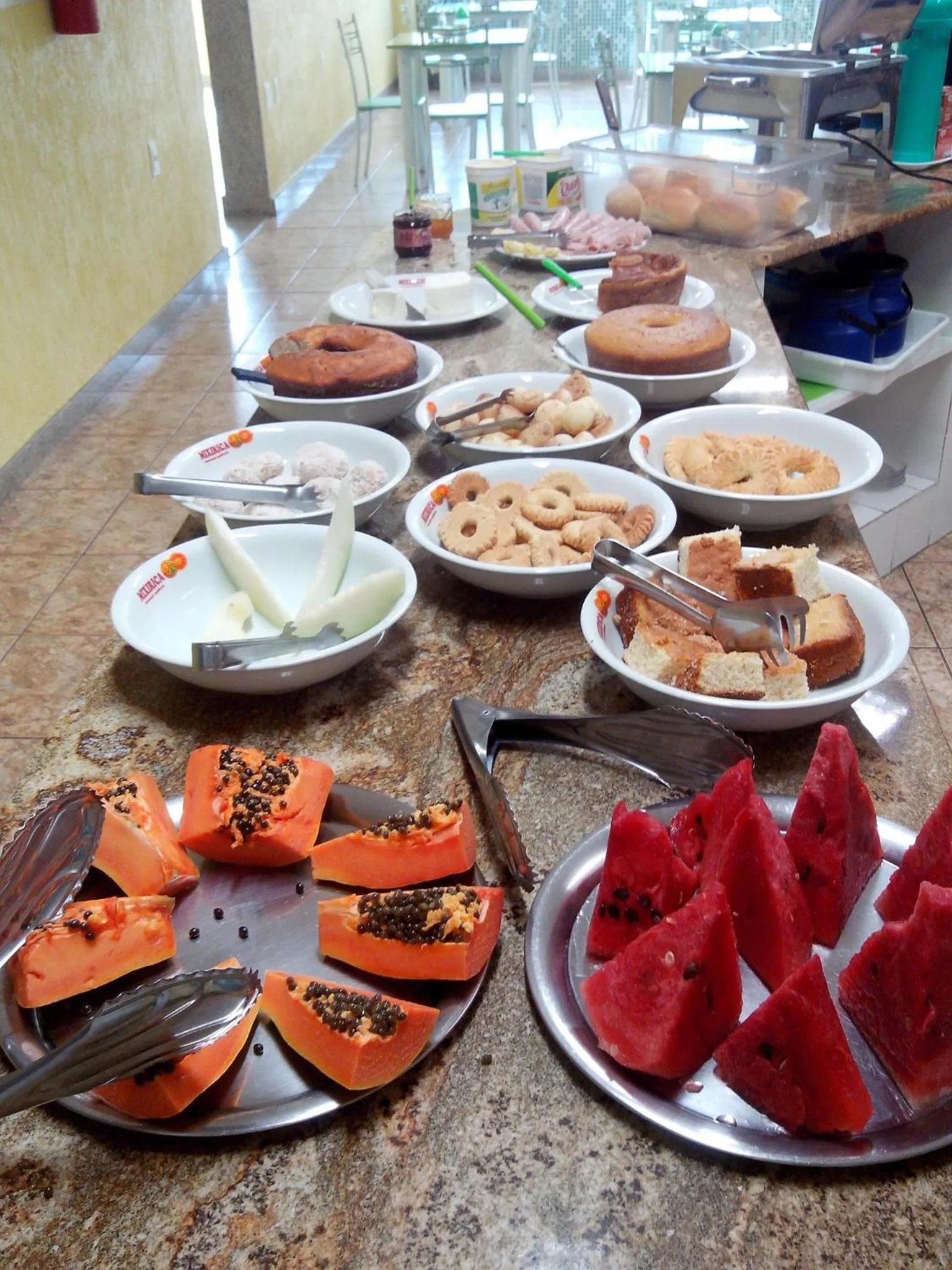 Buffet breakfast in Brasil Center Hotel