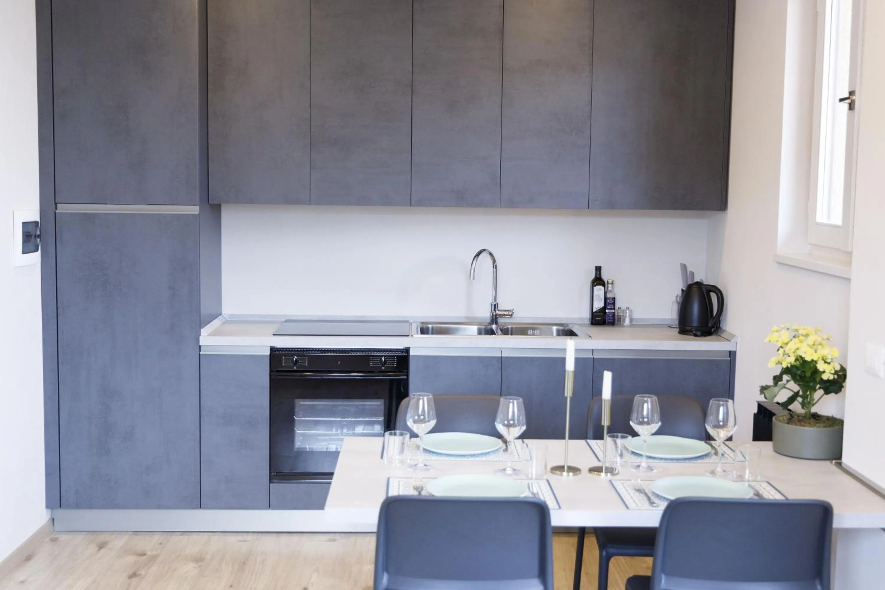 Kitchen or kitchenette in Hotel Miranda