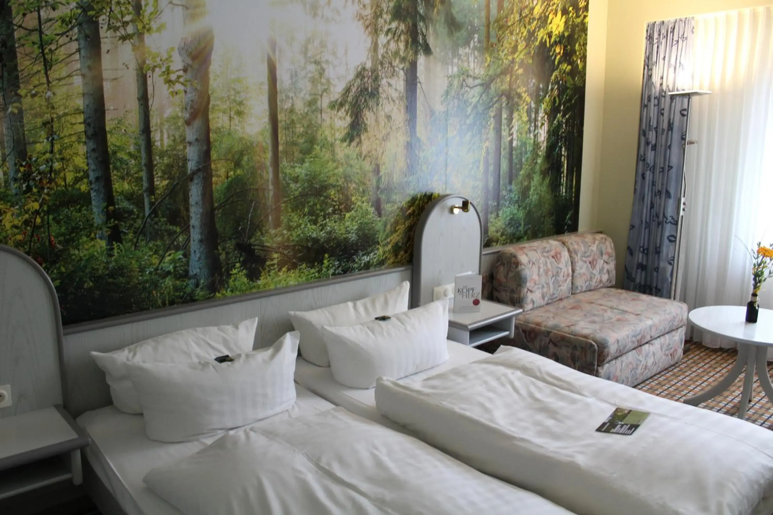 Bed in Hotel Rennsteig Bed in Hotel Rennsteig