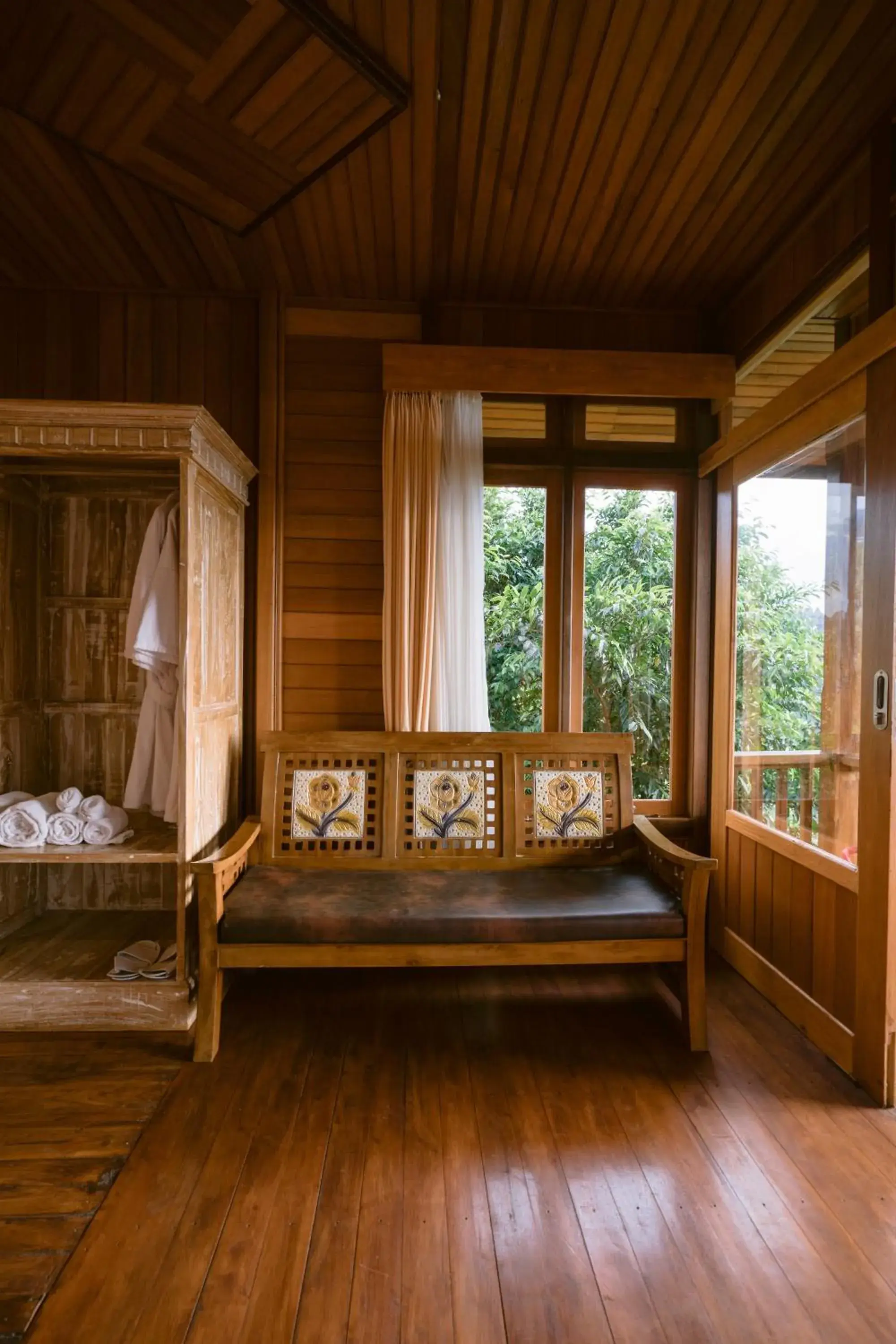 Seating area, Bed in Munduk Menir Villas Seating area, Bed in Munduk Menir Villas