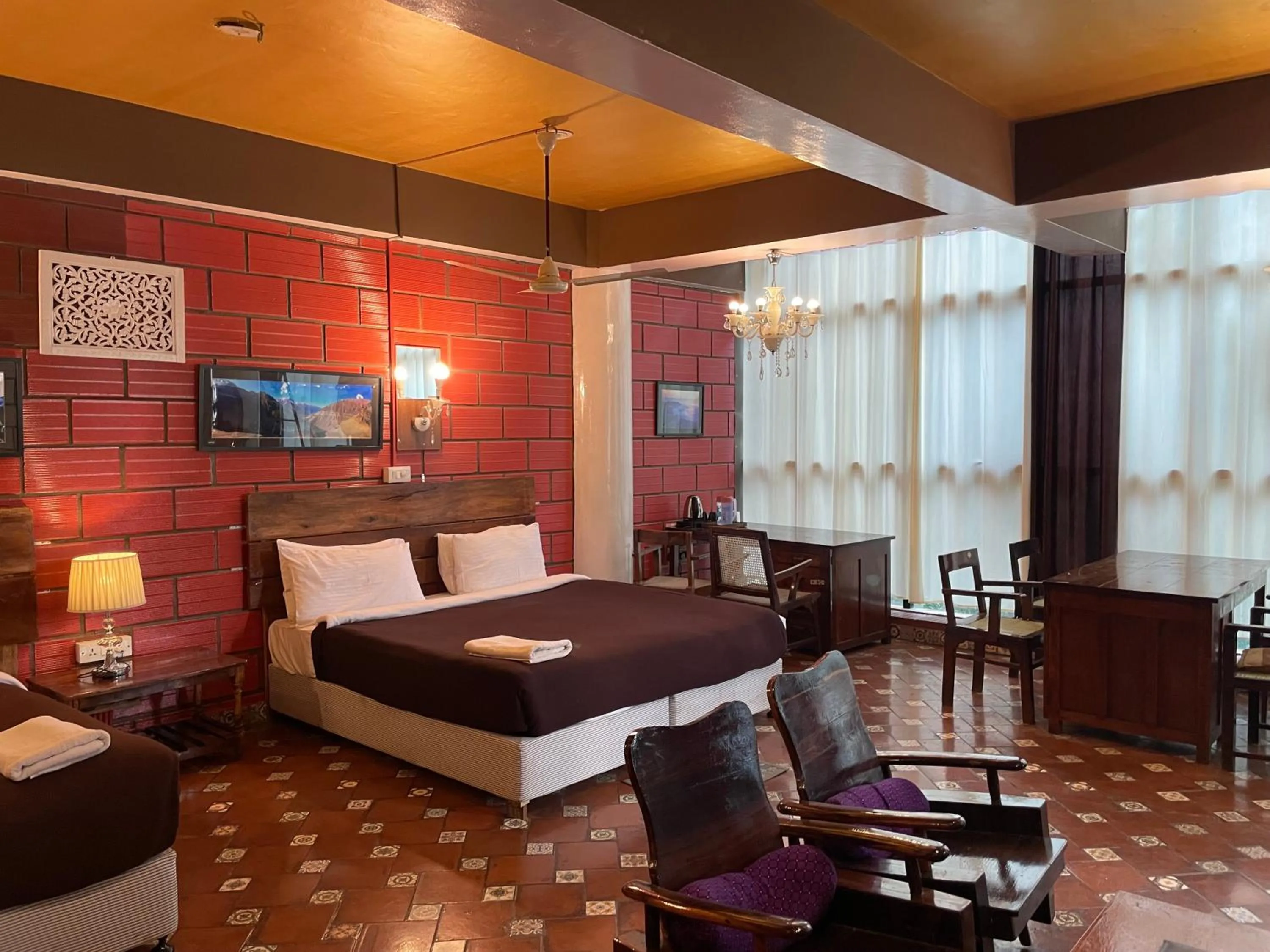Bedroom, Bed in Golden Lotus Bangalore Boutique Suites