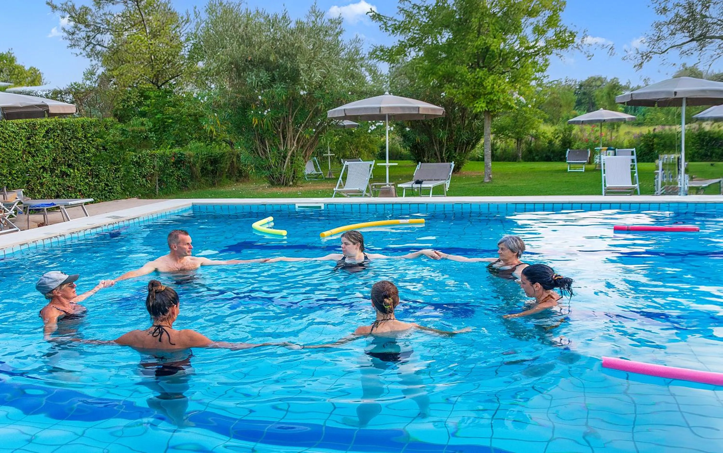 Pool view in B&B Da Pio