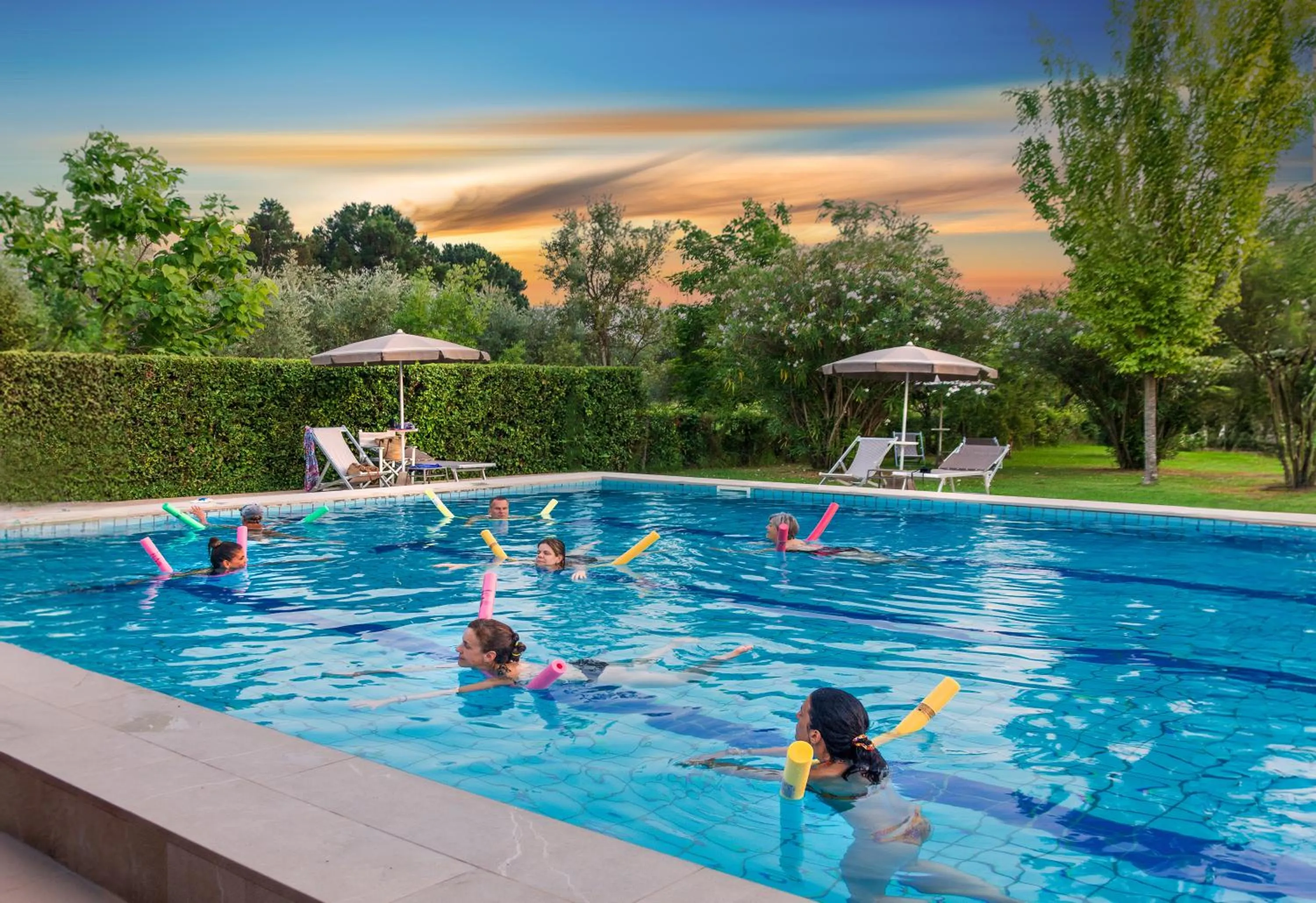 Pool view in B&B Da Pio