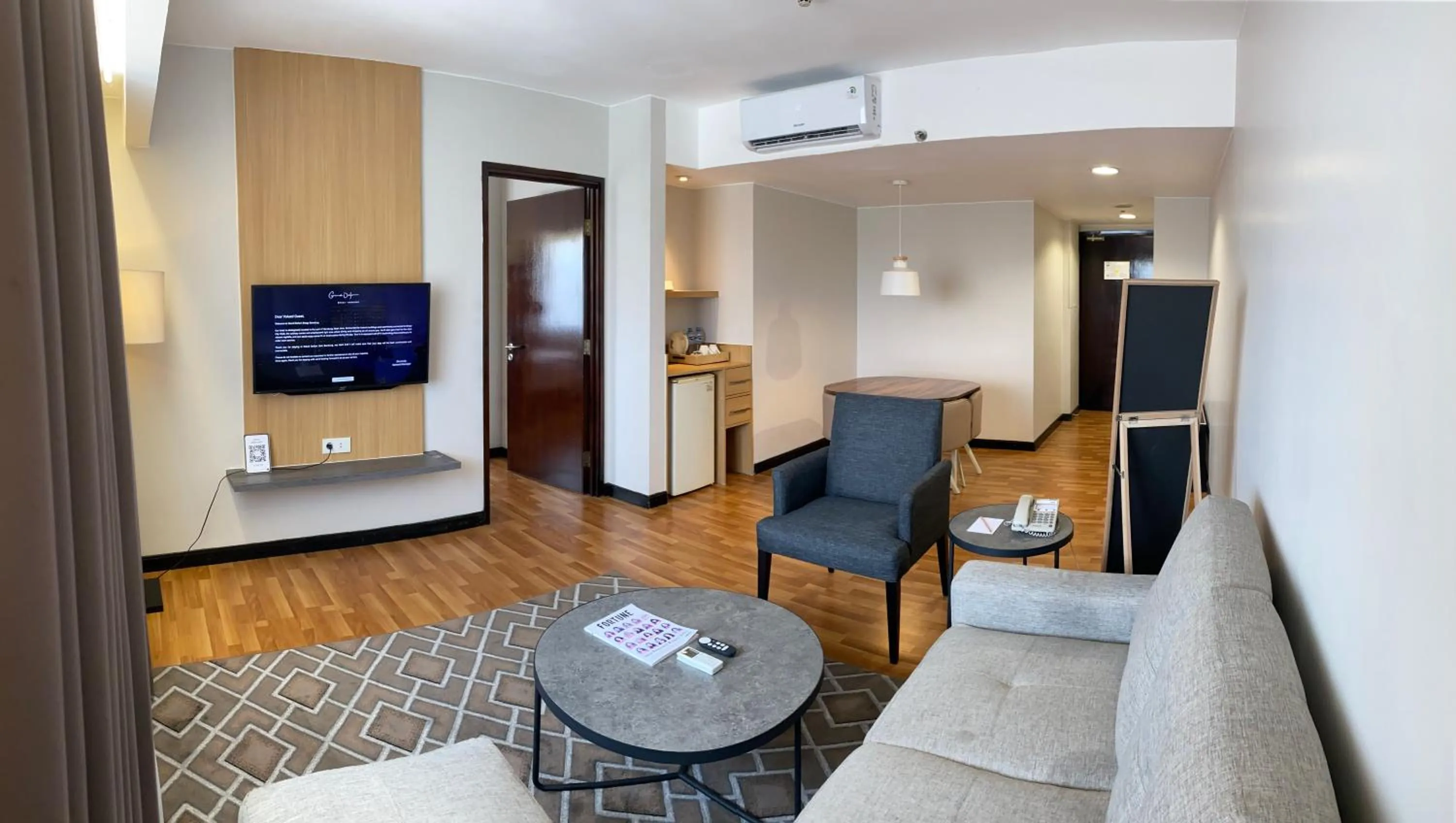 Living room in Grand Dafam Braga Bandung