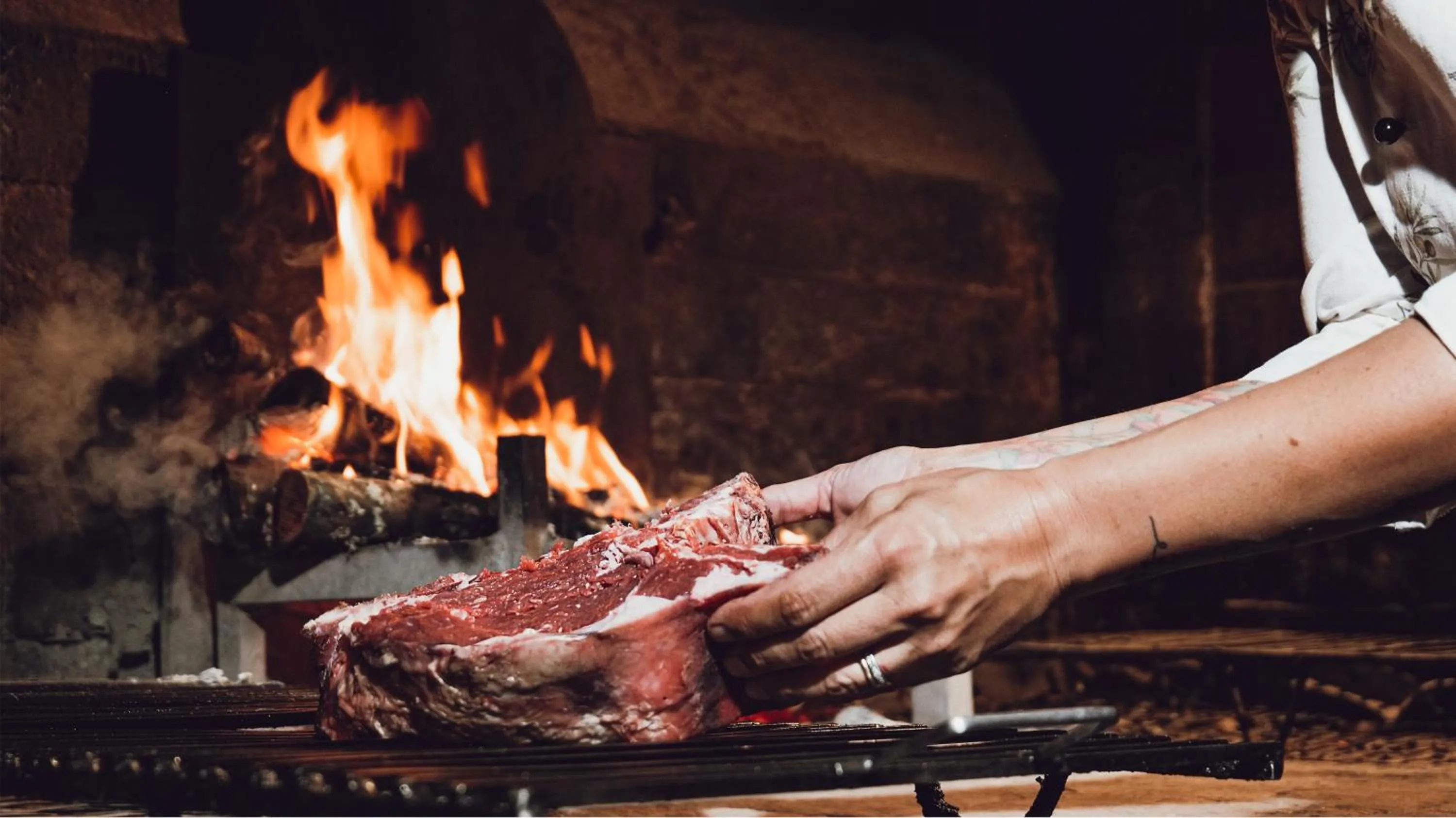 fireplace in Albergo Giovanni Da Verrazzano