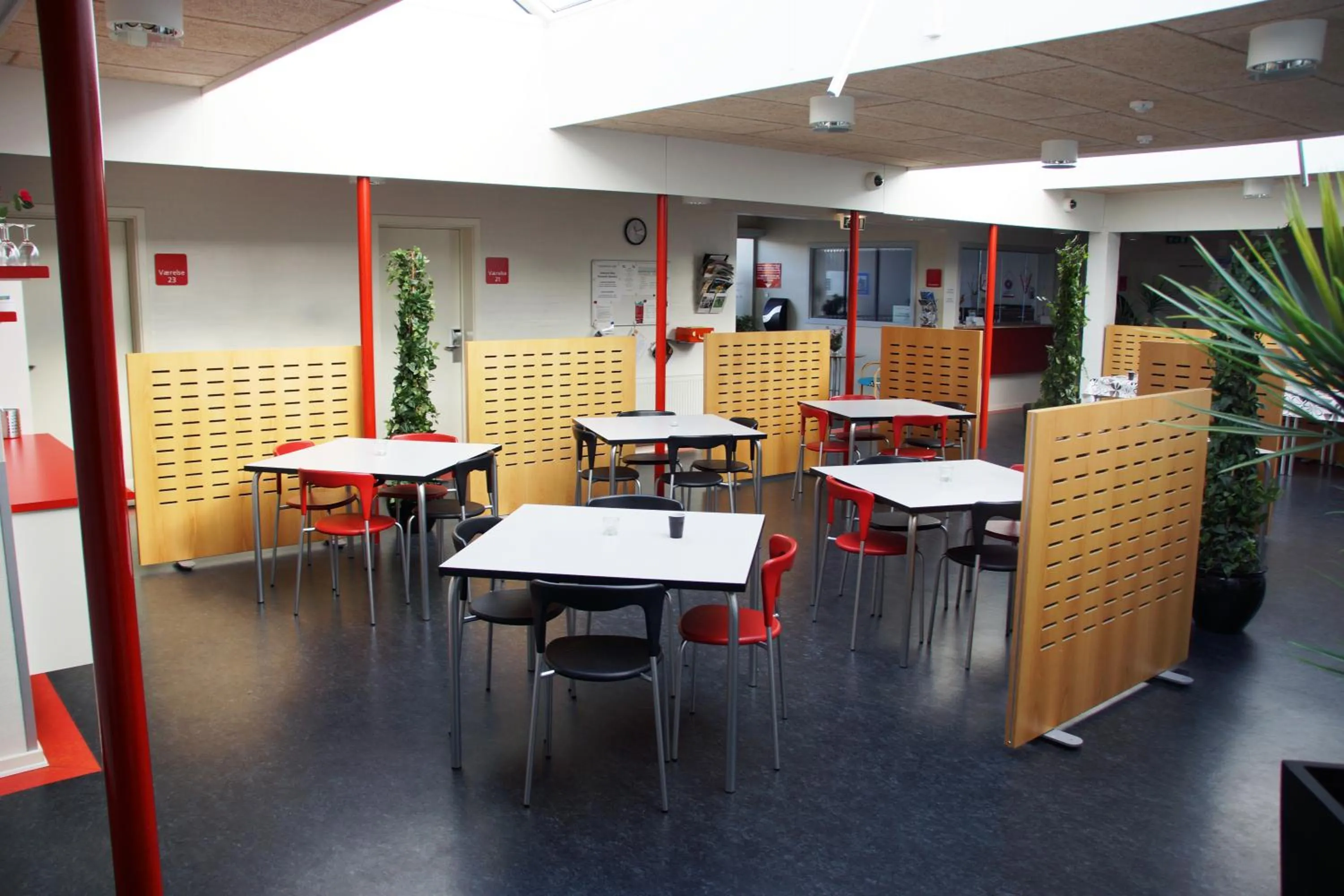 Communal lounge/ TV room in Motel Skive