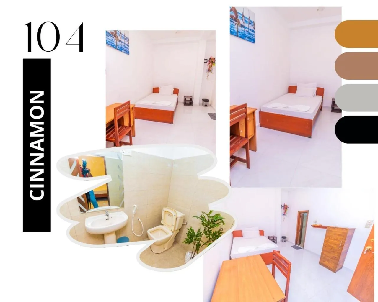 Bed in Cinnamon Airport Residencies