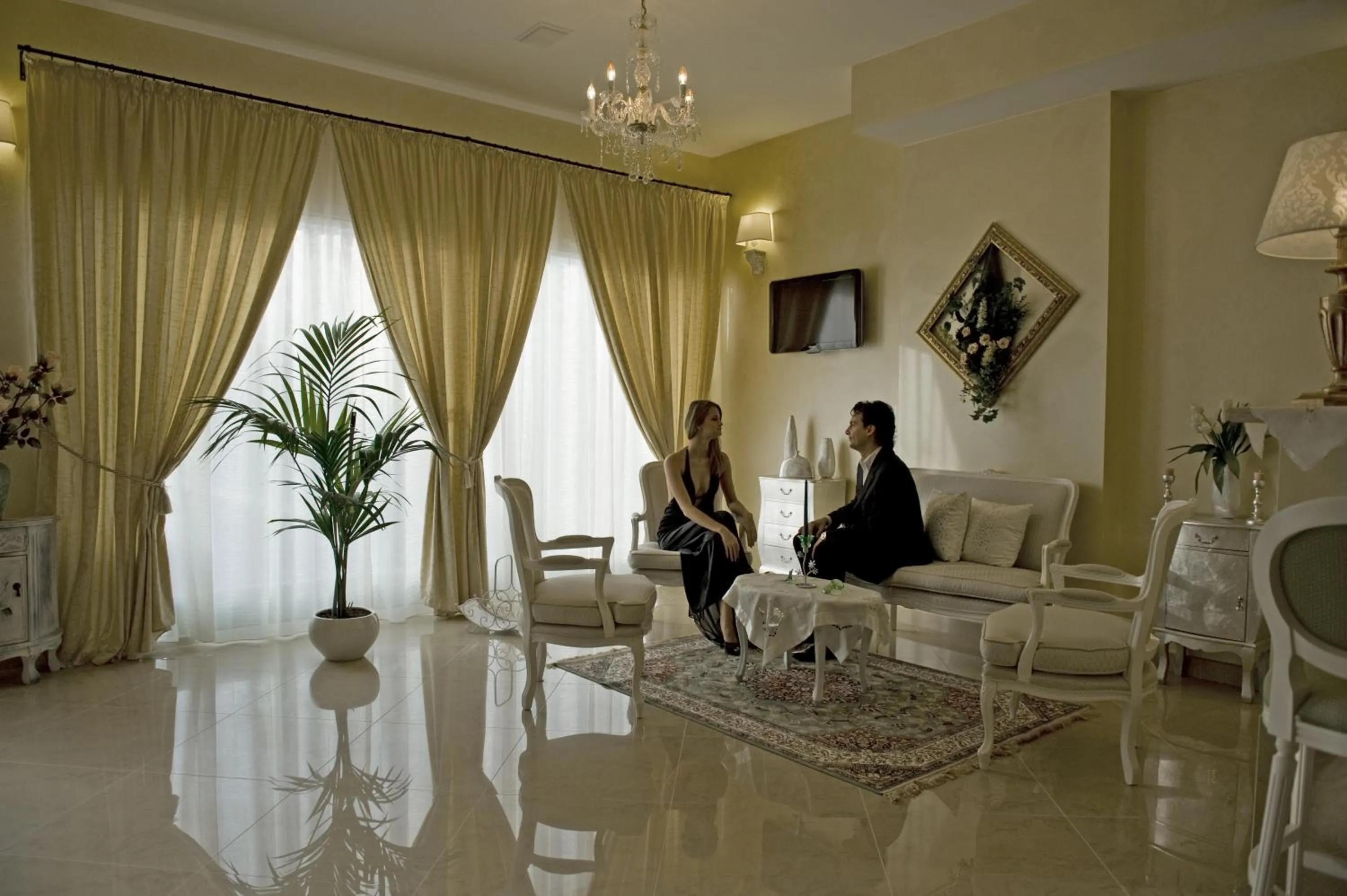 Lobby or reception in Borgo dei Poeti Romantik Hotel