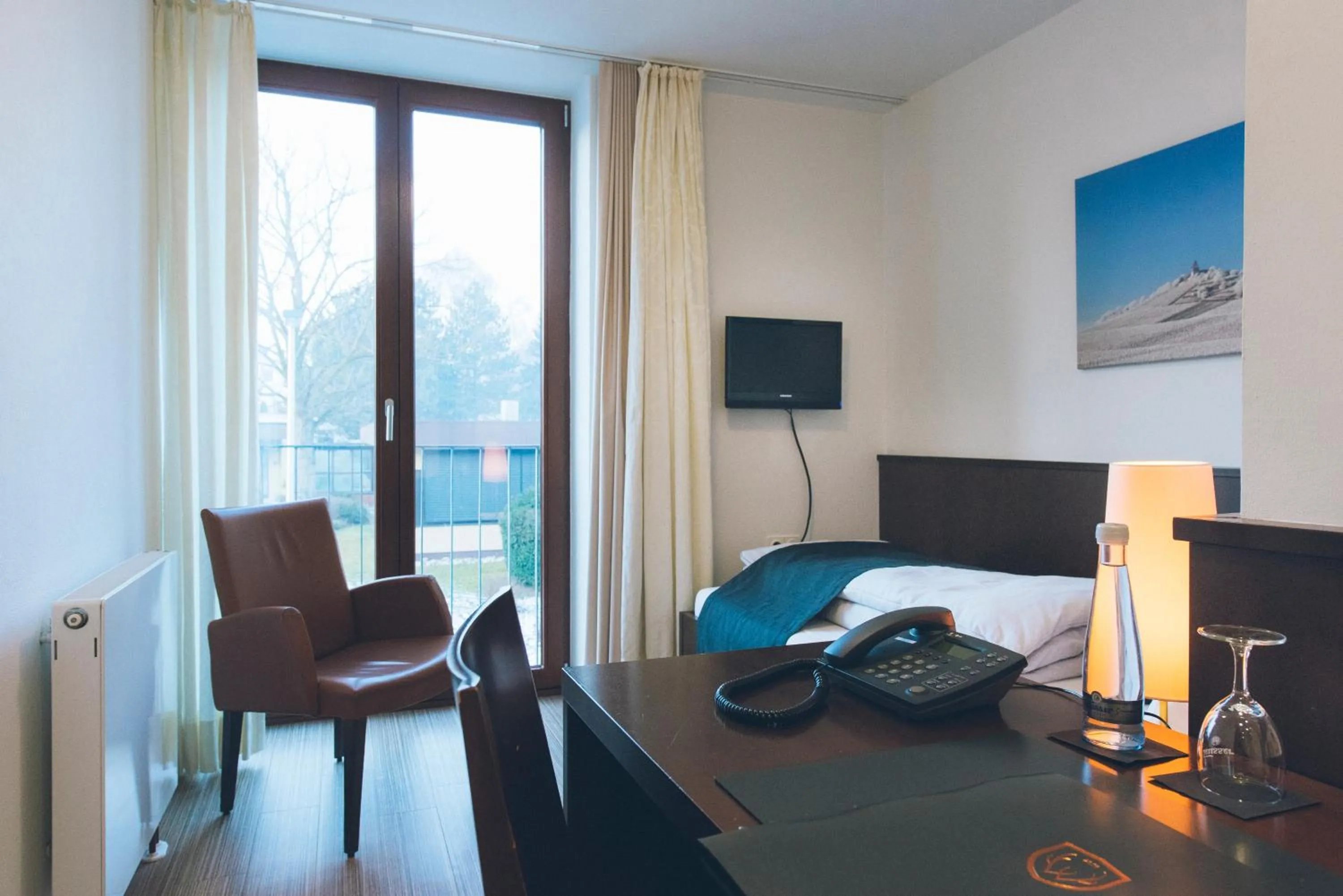 Bed in Das Wildeck Hotel & Restaurant