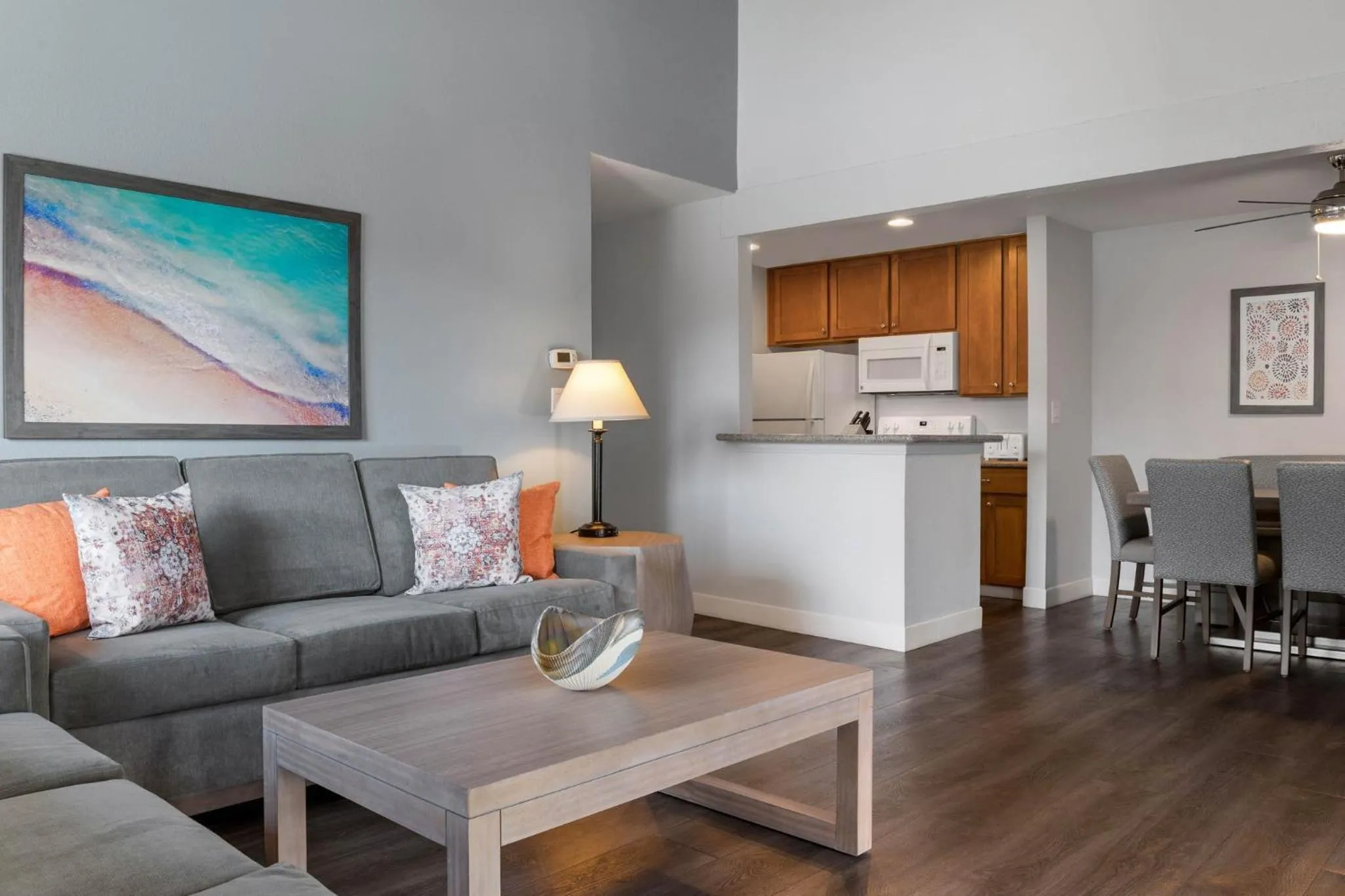 Living room in Club Wyndham Dolphin's Cove