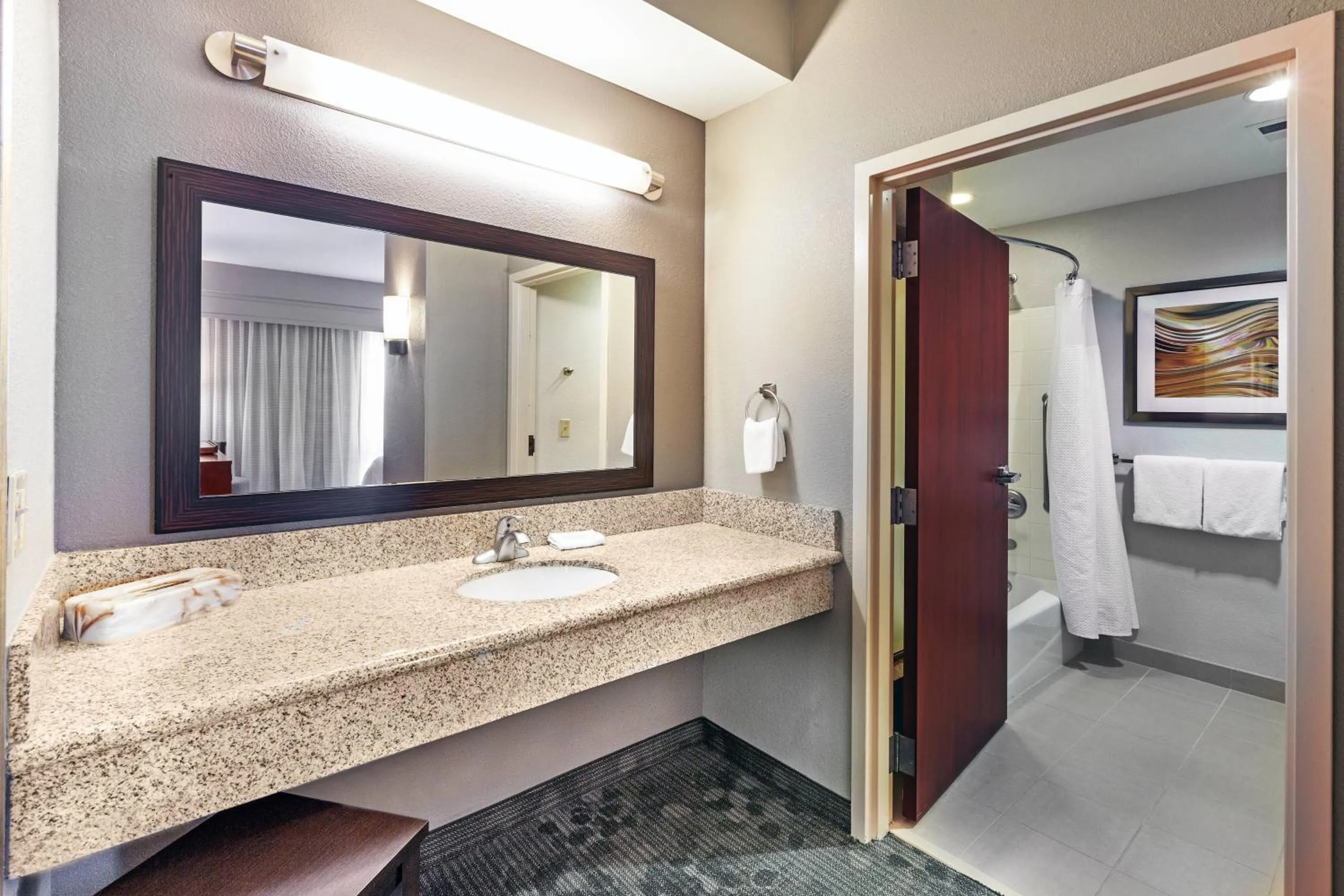 Bathroom in Courtyard by Marriott Tulsa Woodland Hills