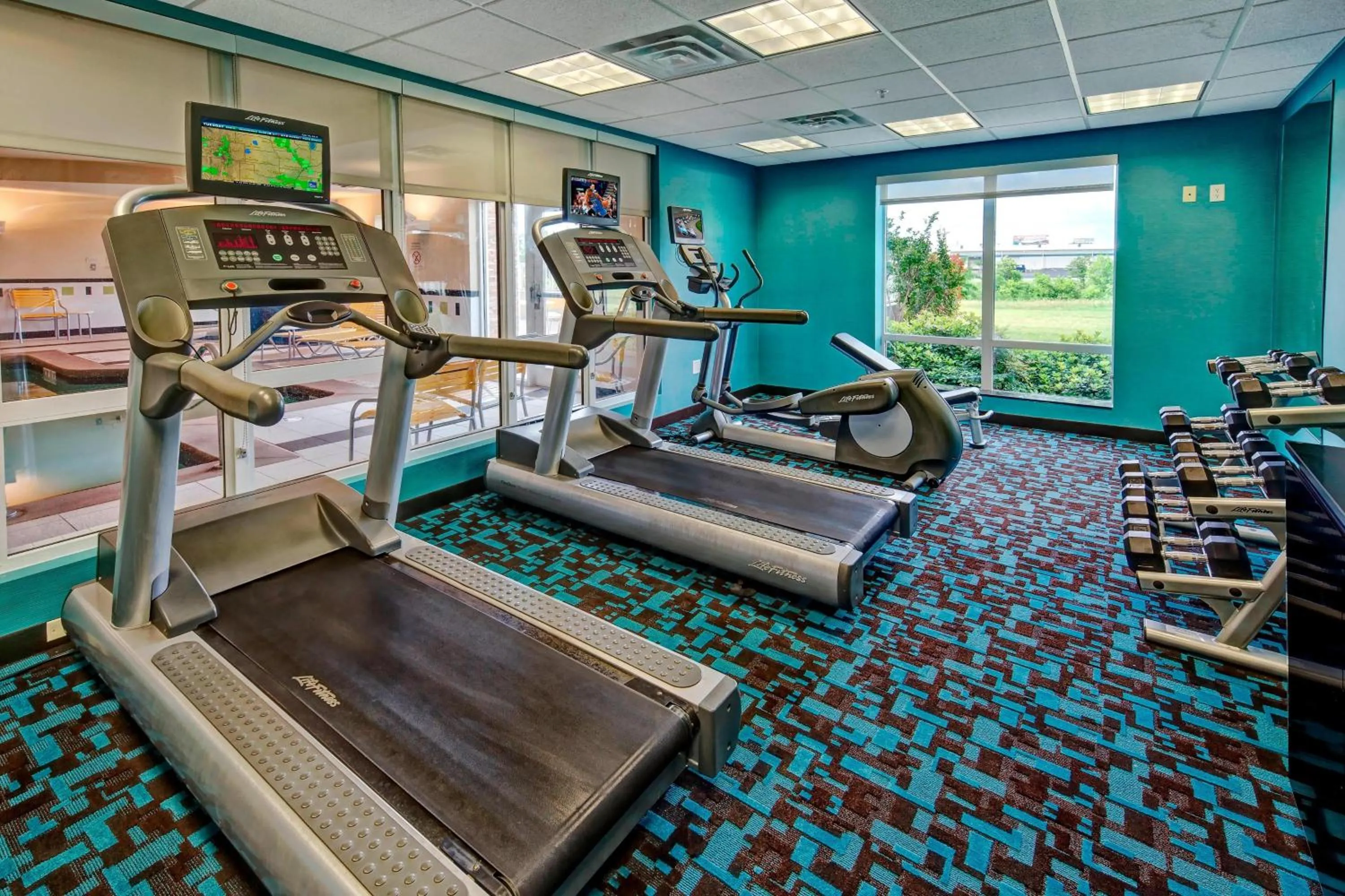 Fitness centre/facilities in Fairfield Inn and Suites by Marriott Oklahoma City Airport