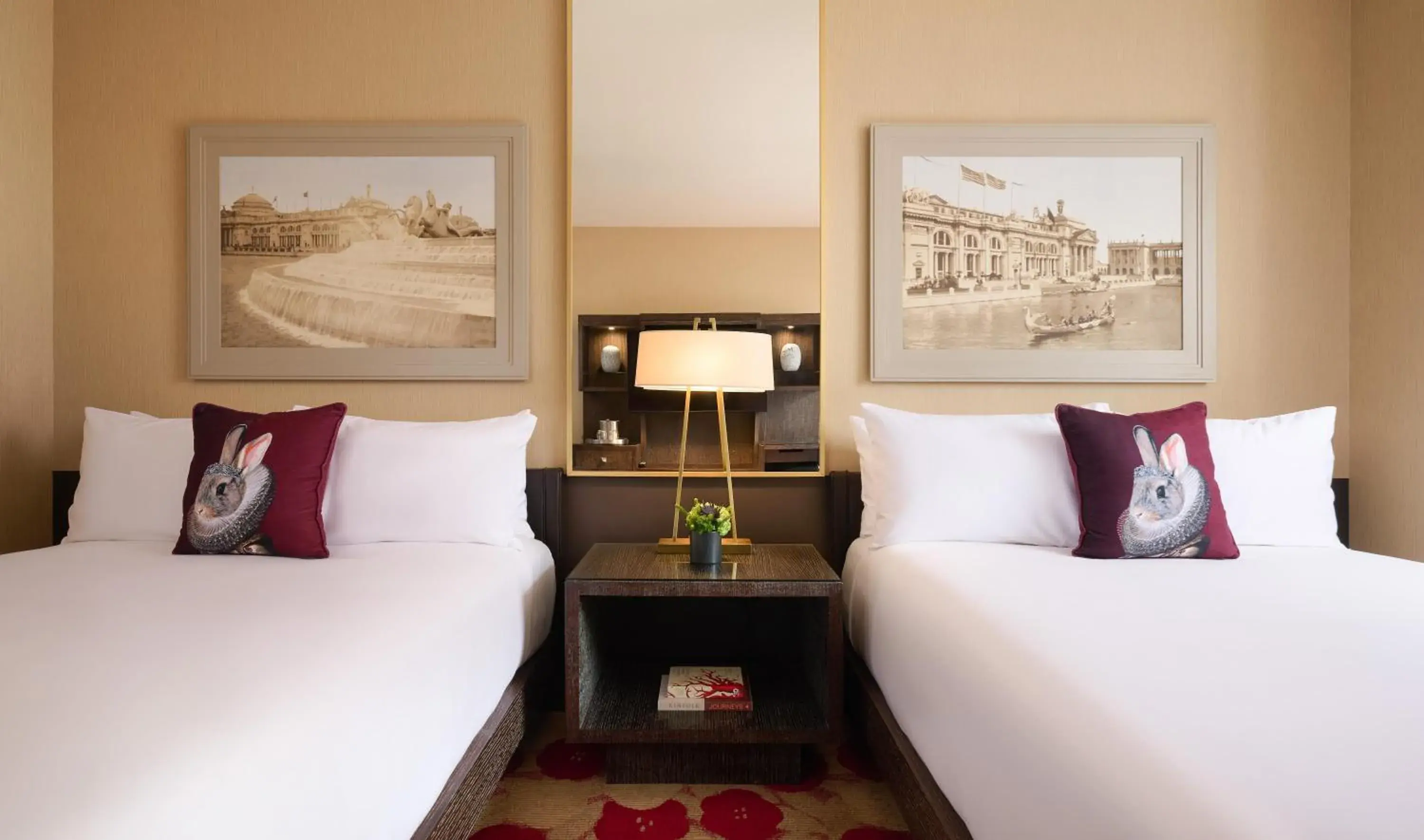 Deluxe Two Queen Bed with Bathtub - Mobility Accessible in The Royal Sonesta Chicago River North Deluxe Two Queen Bed with Bathtub - Mobility Accessible in The Royal Sonesta Chicago River North