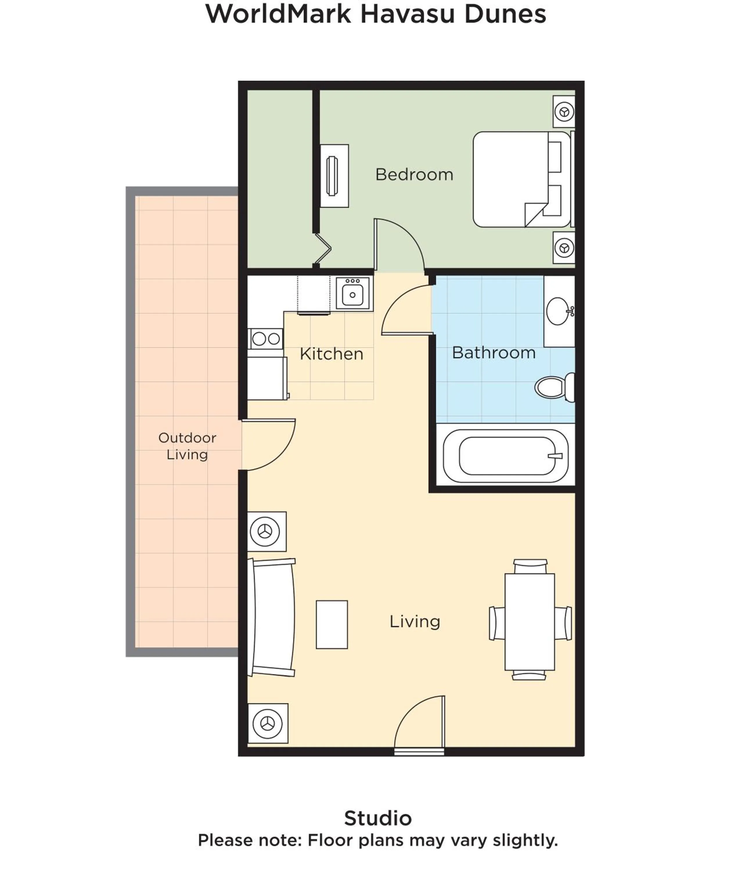 Floor plan in WorldMark Havasu Dunes