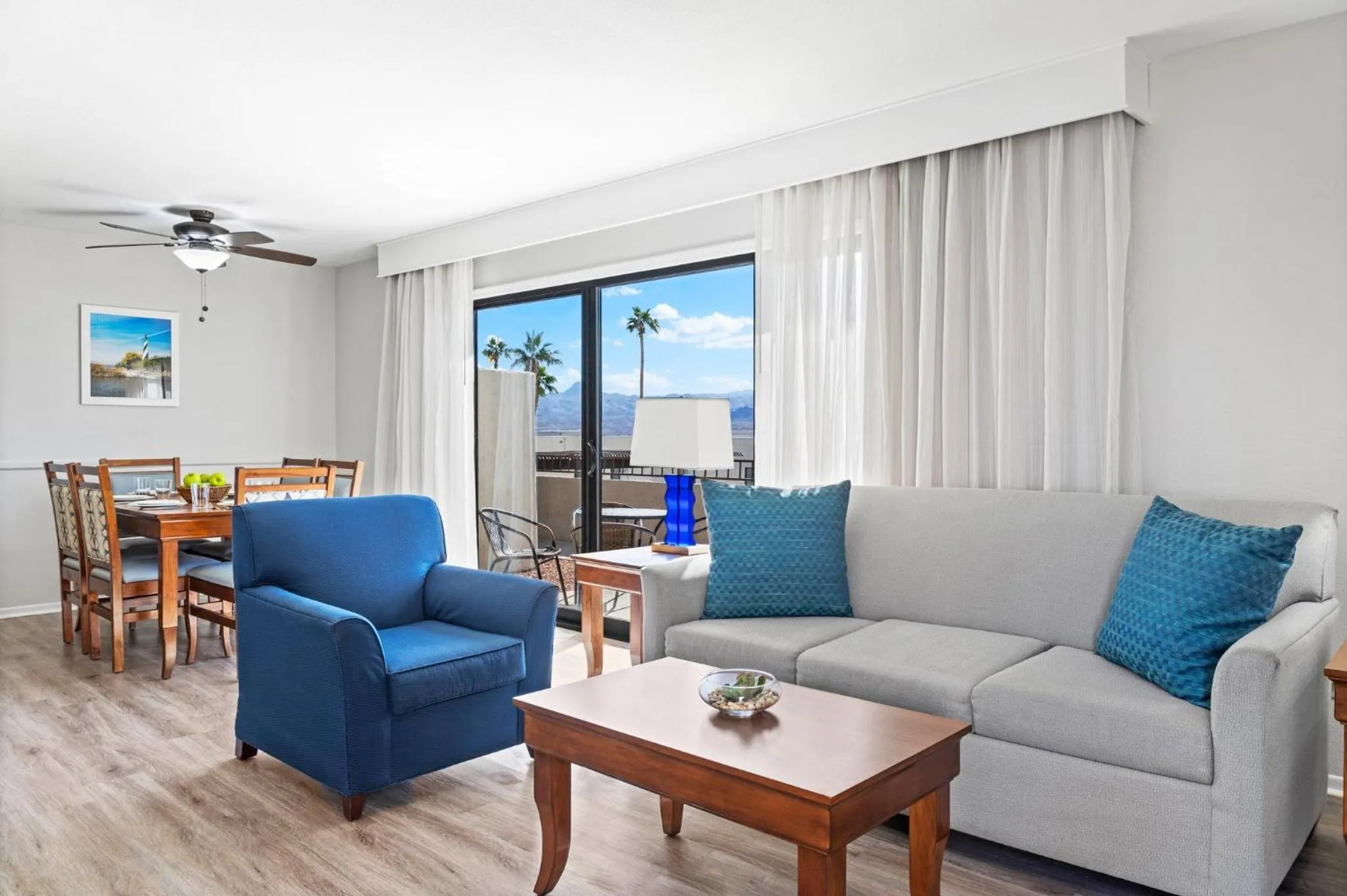 Living room in WorldMark Havasu Dunes