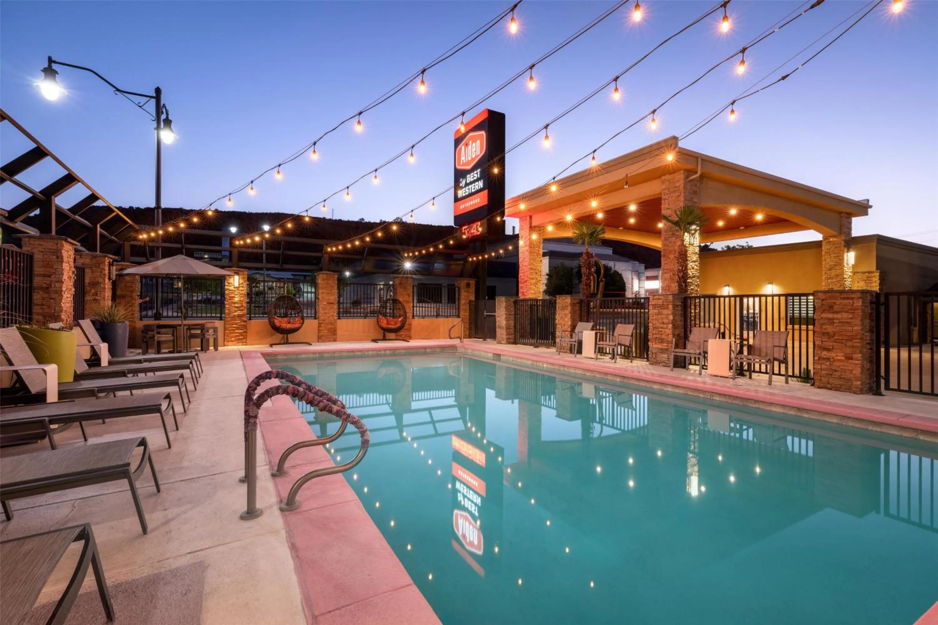 Pool view in Aiden by Best Western St George