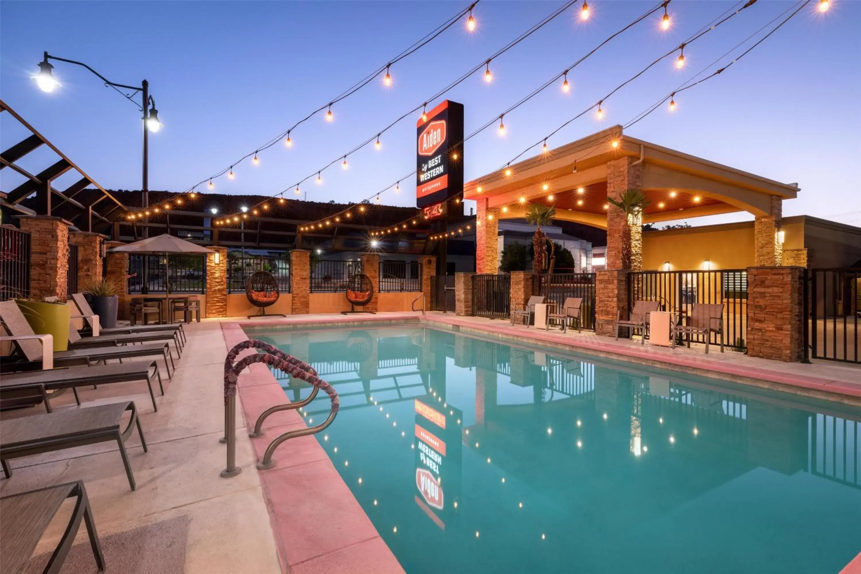 Pool view in Aiden by Best Western St George Pool view in Aiden by Best Western St George