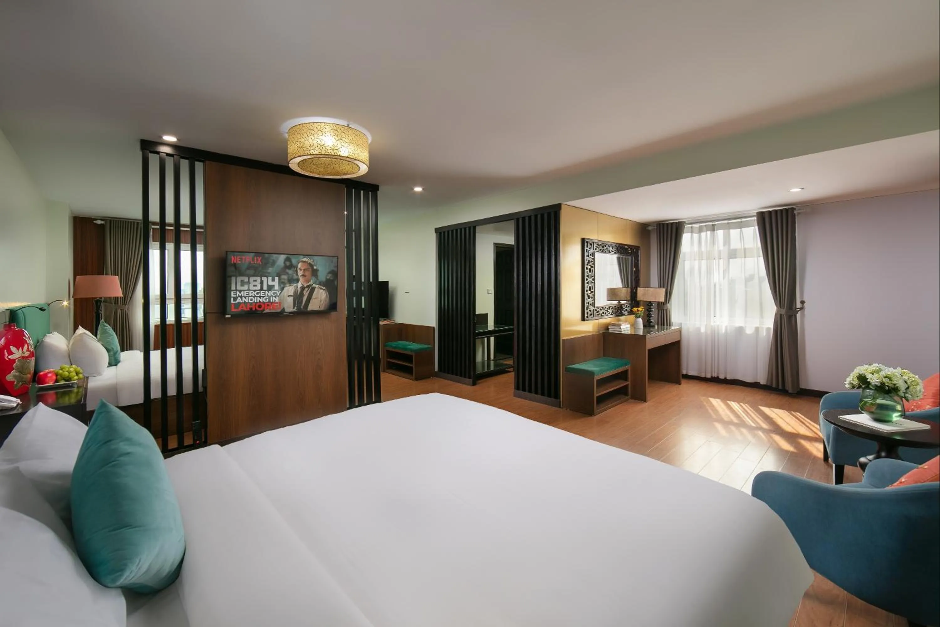 TV and multimedia, Bed in Anise Hotel & Spa Hanoi