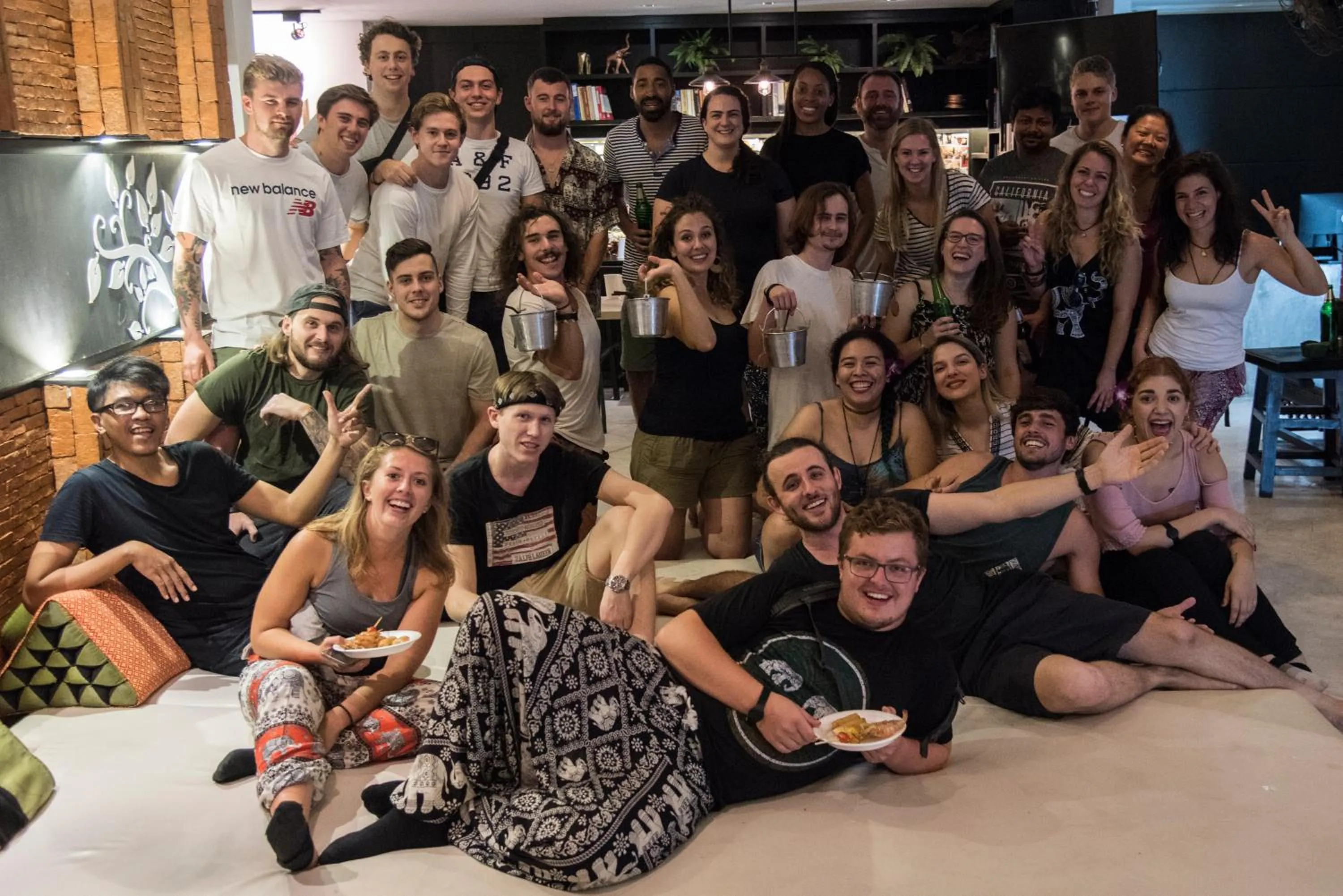 People in Nappark Hostel @Khao San