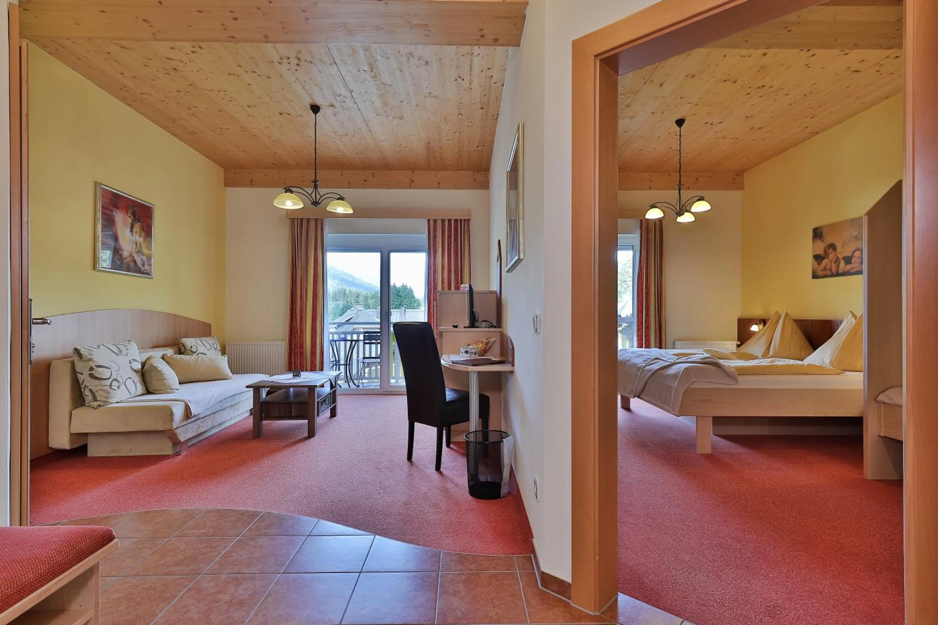 Bed in Hotel Garni Zerza