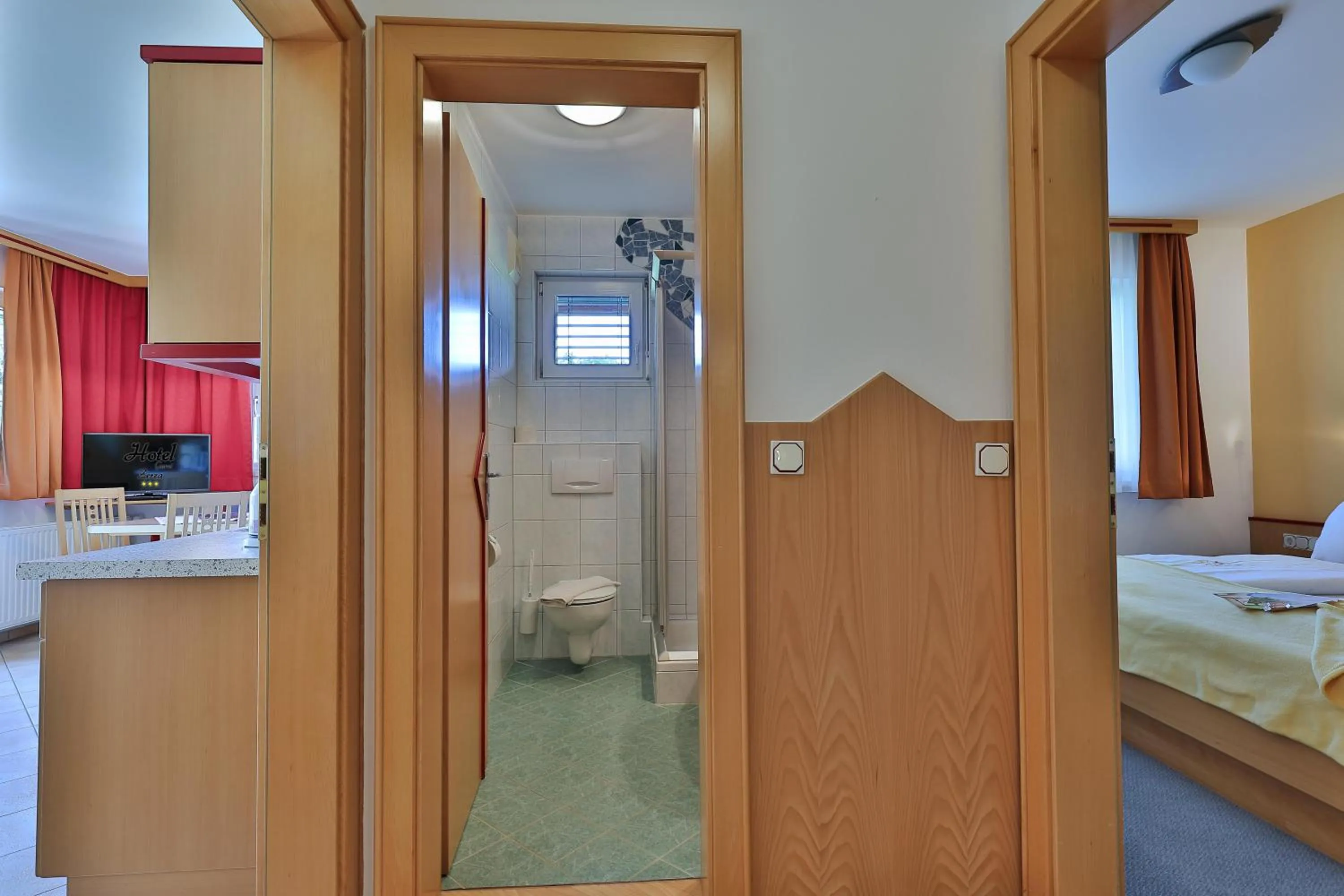 Bed in Hotel Garni Zerza