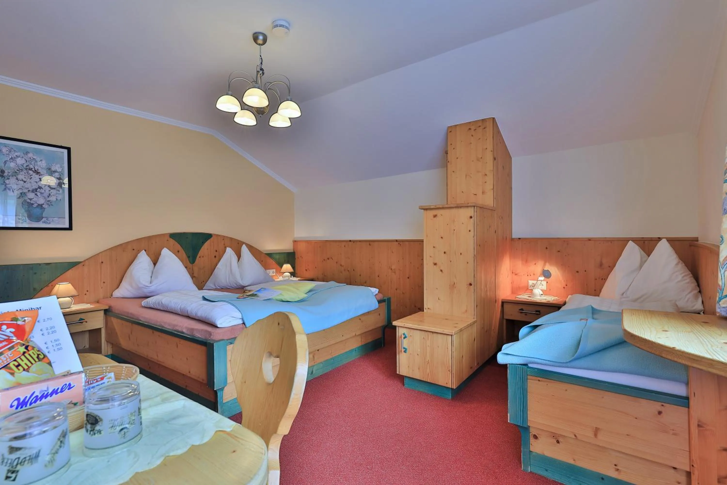 Bed in Hotel Garni Zerza