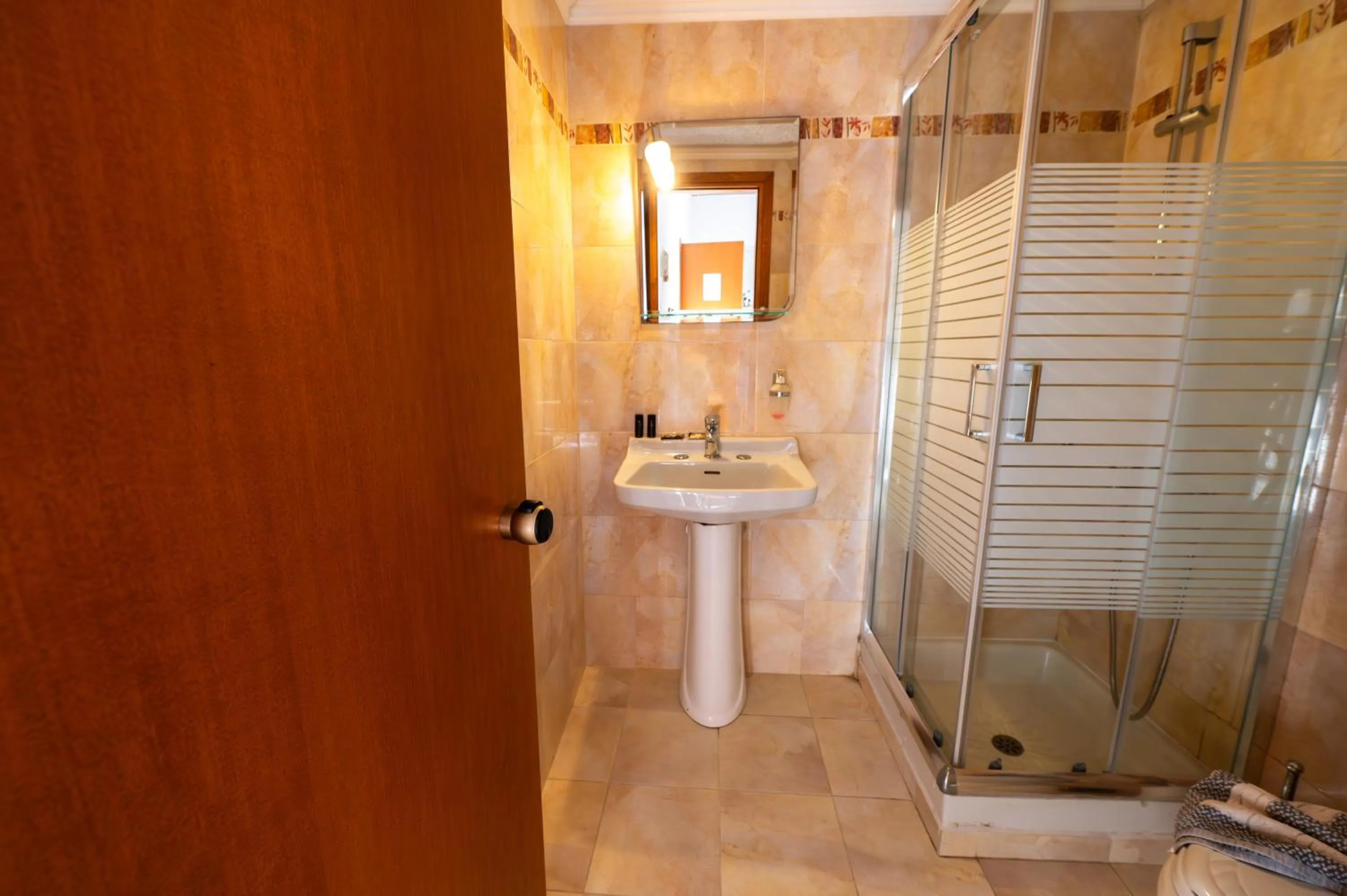 Bathroom in Bikakis Family Apartments