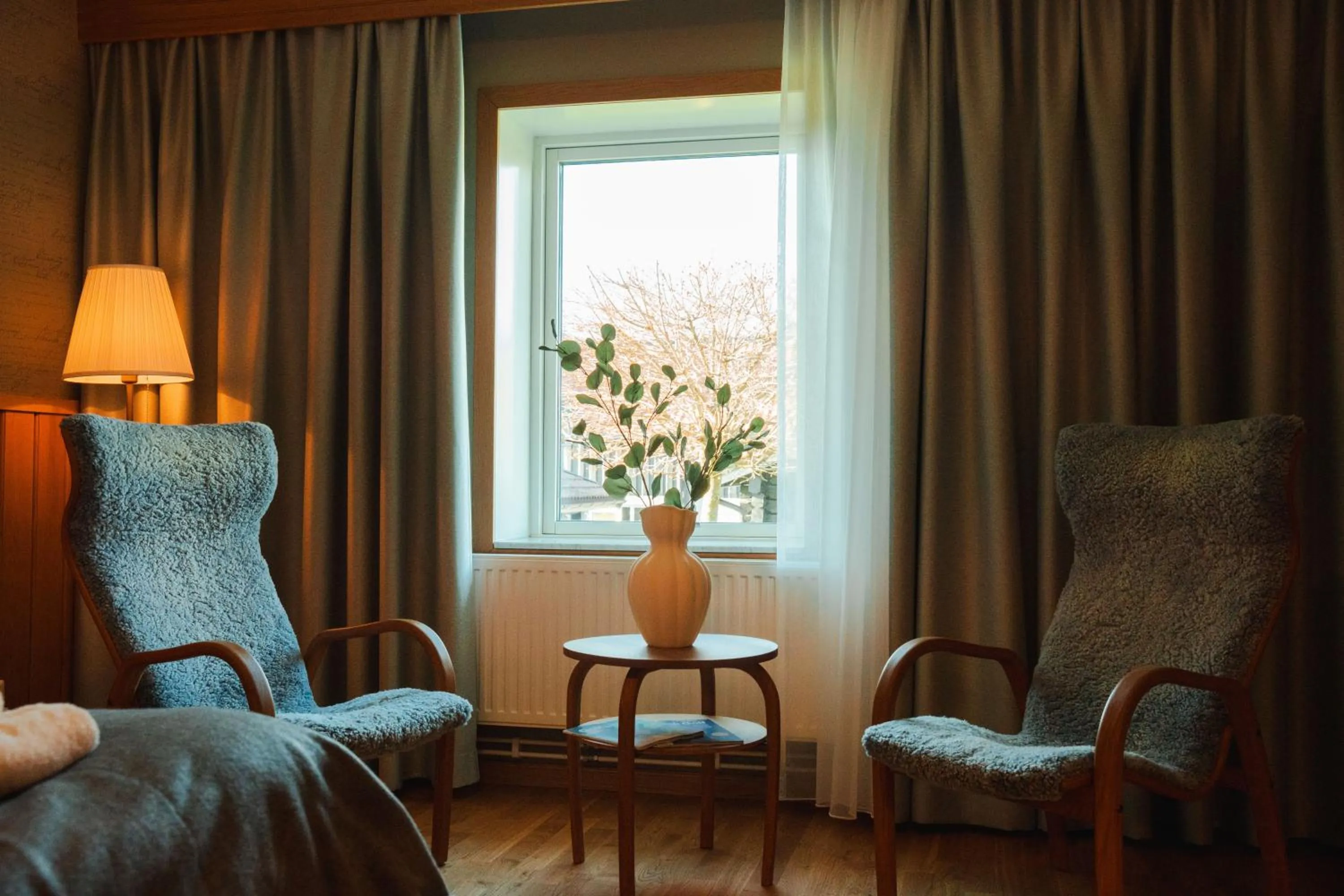 Seating area in Lannalodge