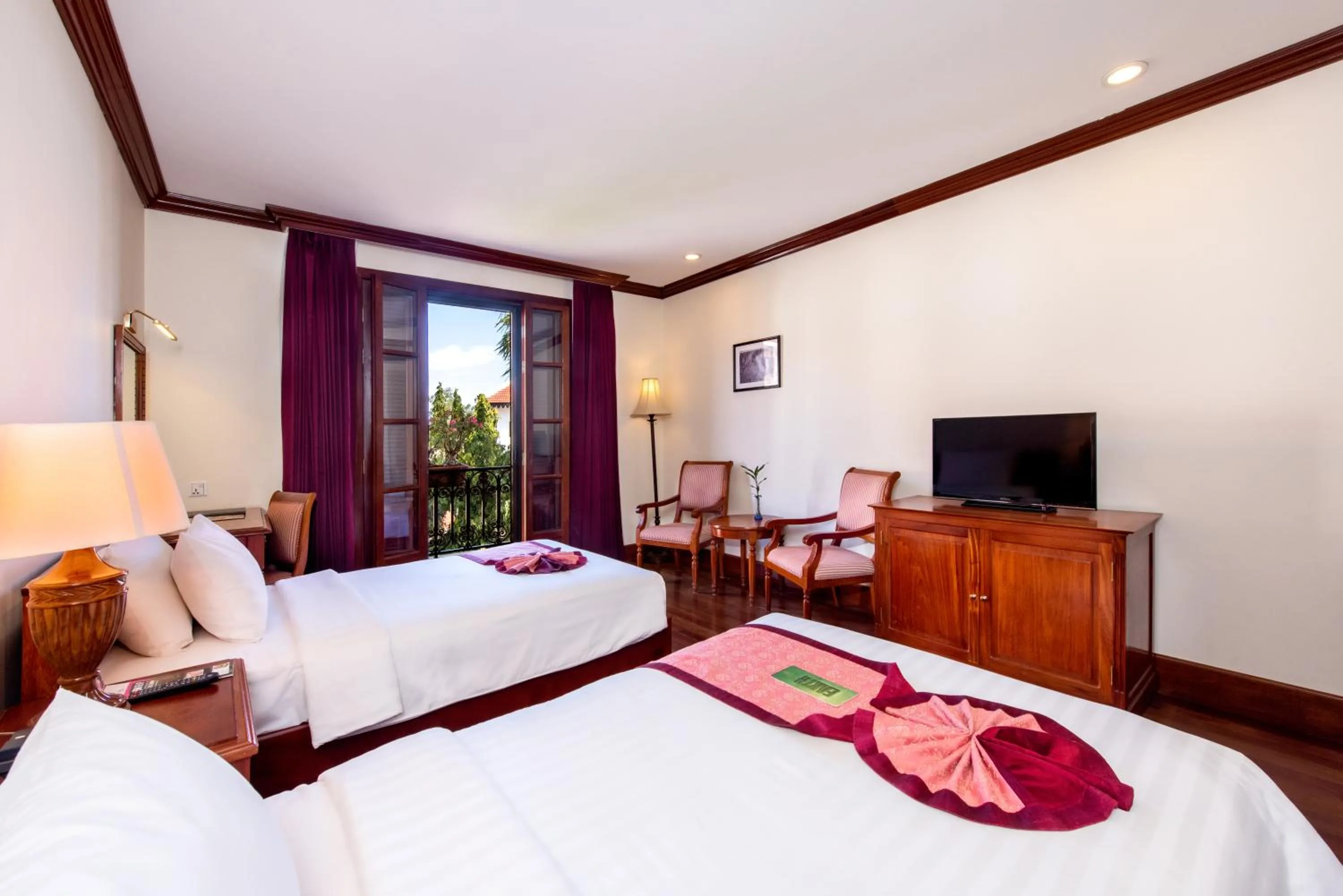 City view, Bed in Steung Siemreap Hotel