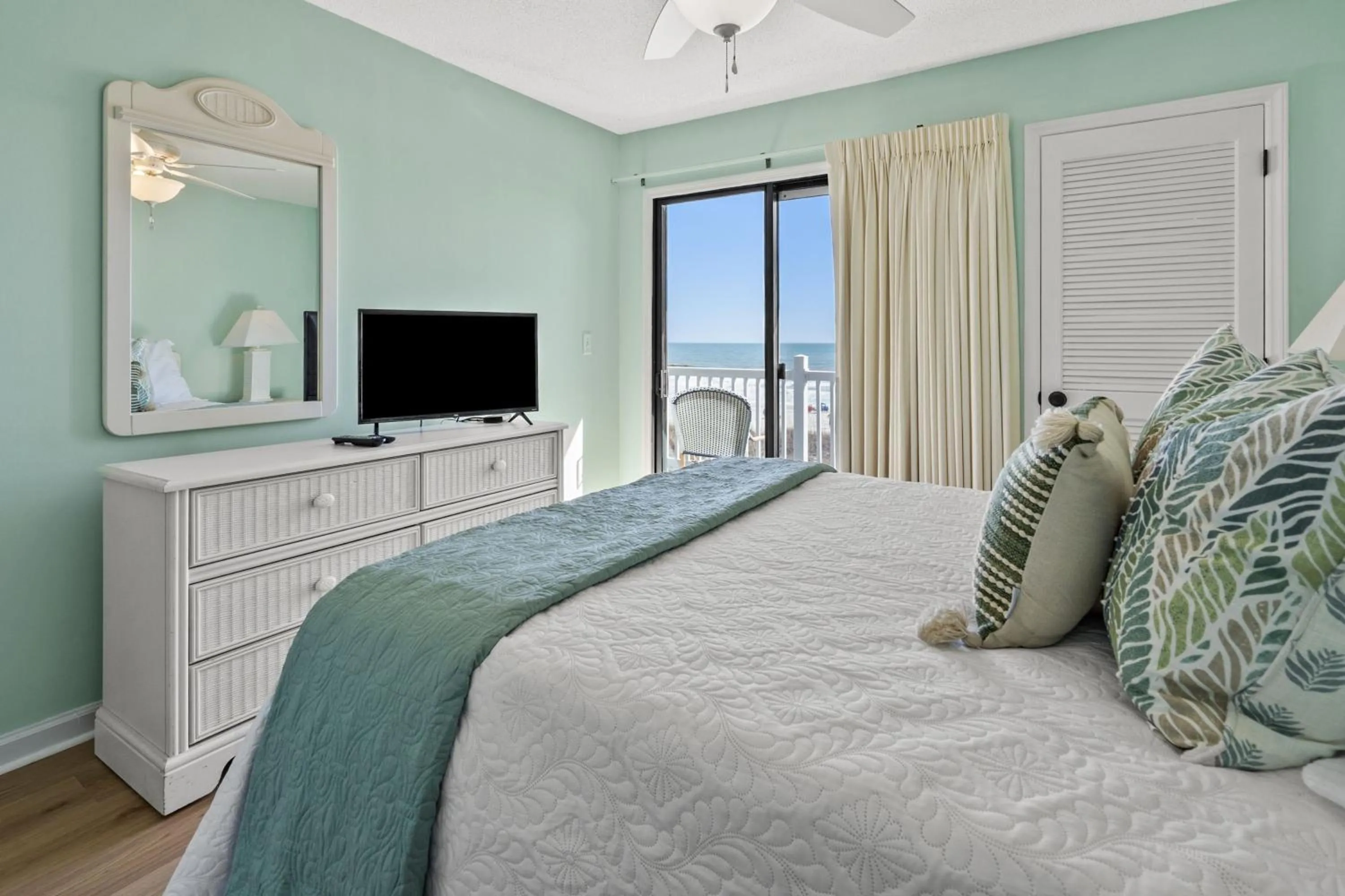 Bed in Sea Cloisters 304F Condo