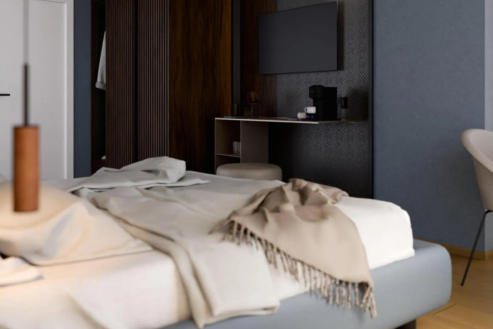 Bedroom, Bed in Hotel Kristal Palace - Tonelli Hotels - Adult Friendly