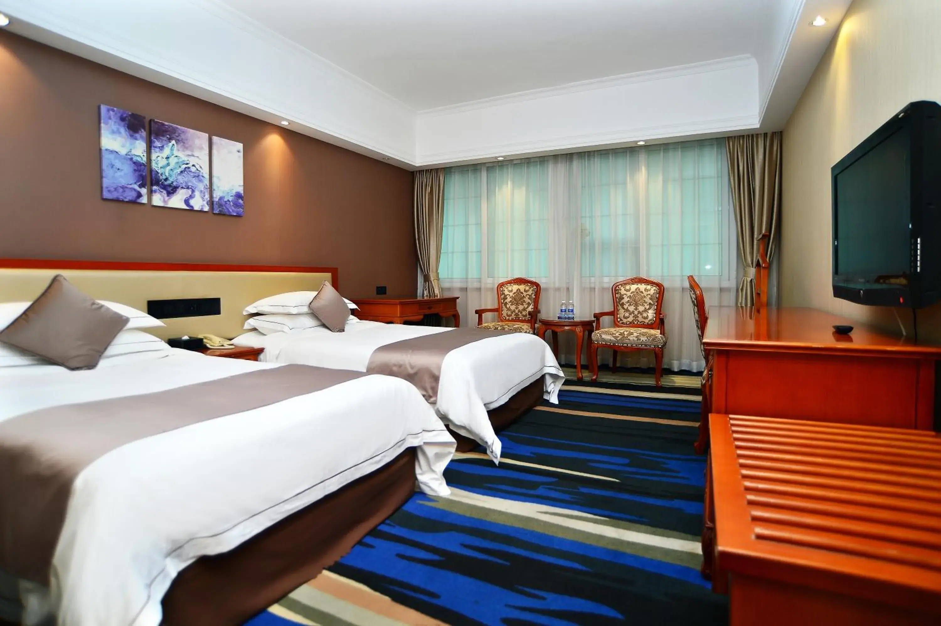 Classic Twin Room in Shenzhen Kaili Hotel, Guomao Shopping Mall Classic Twin Room in Shenzhen Kaili Hotel, Guomao Shopping Mall