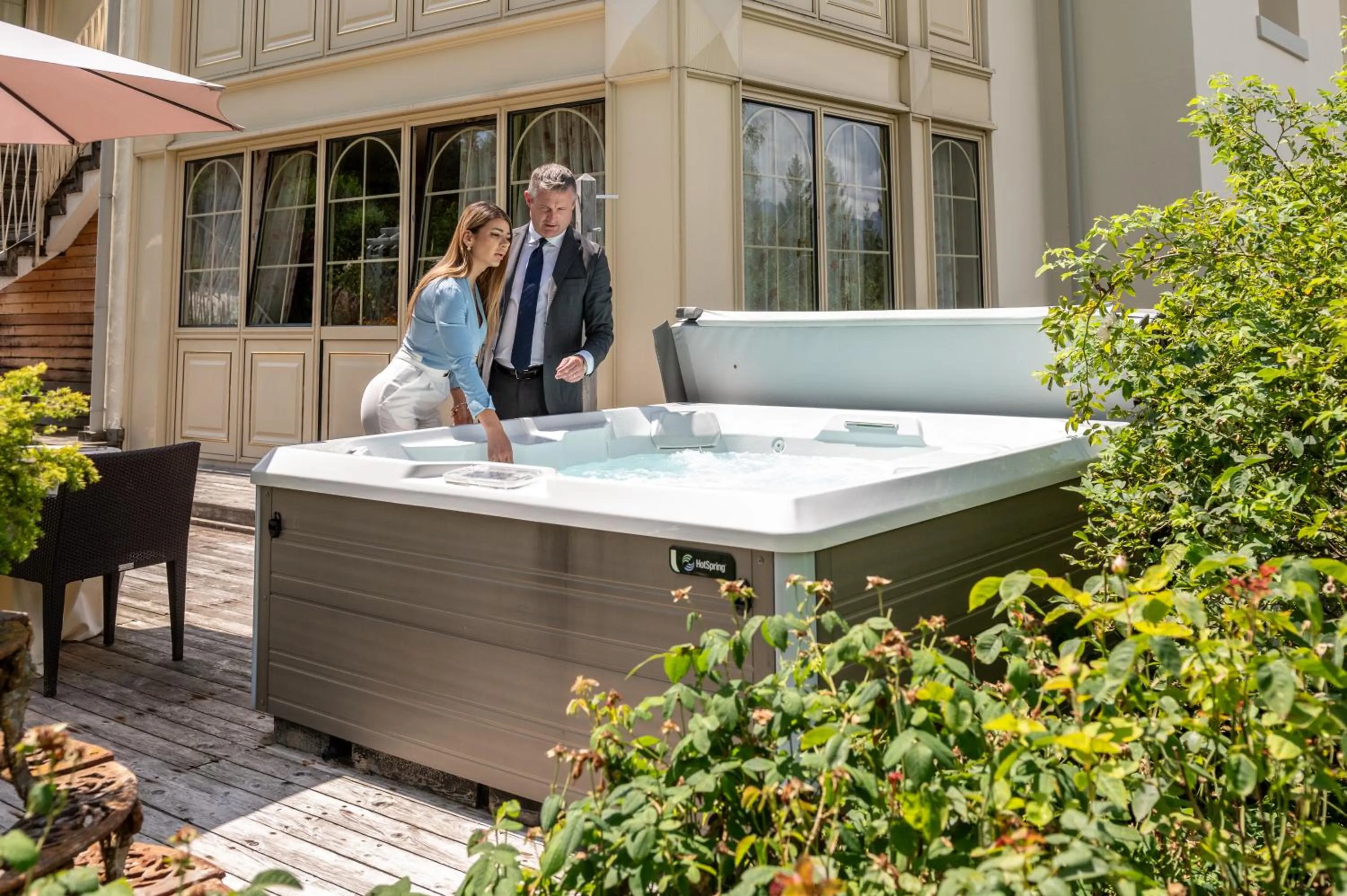 Hot Tub in Villa Orso Grigio