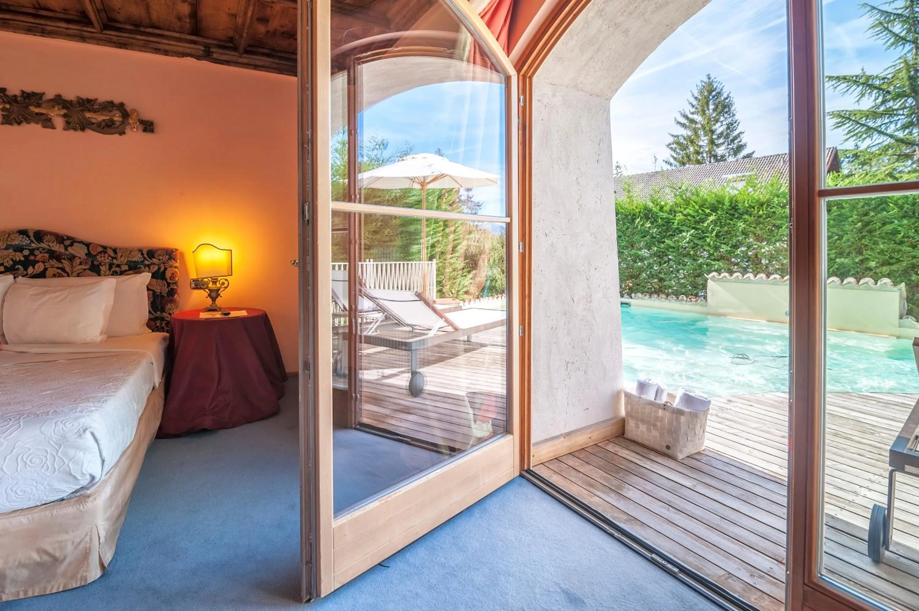 Balcony/Terrace, Bed in Villa Orso Grigio