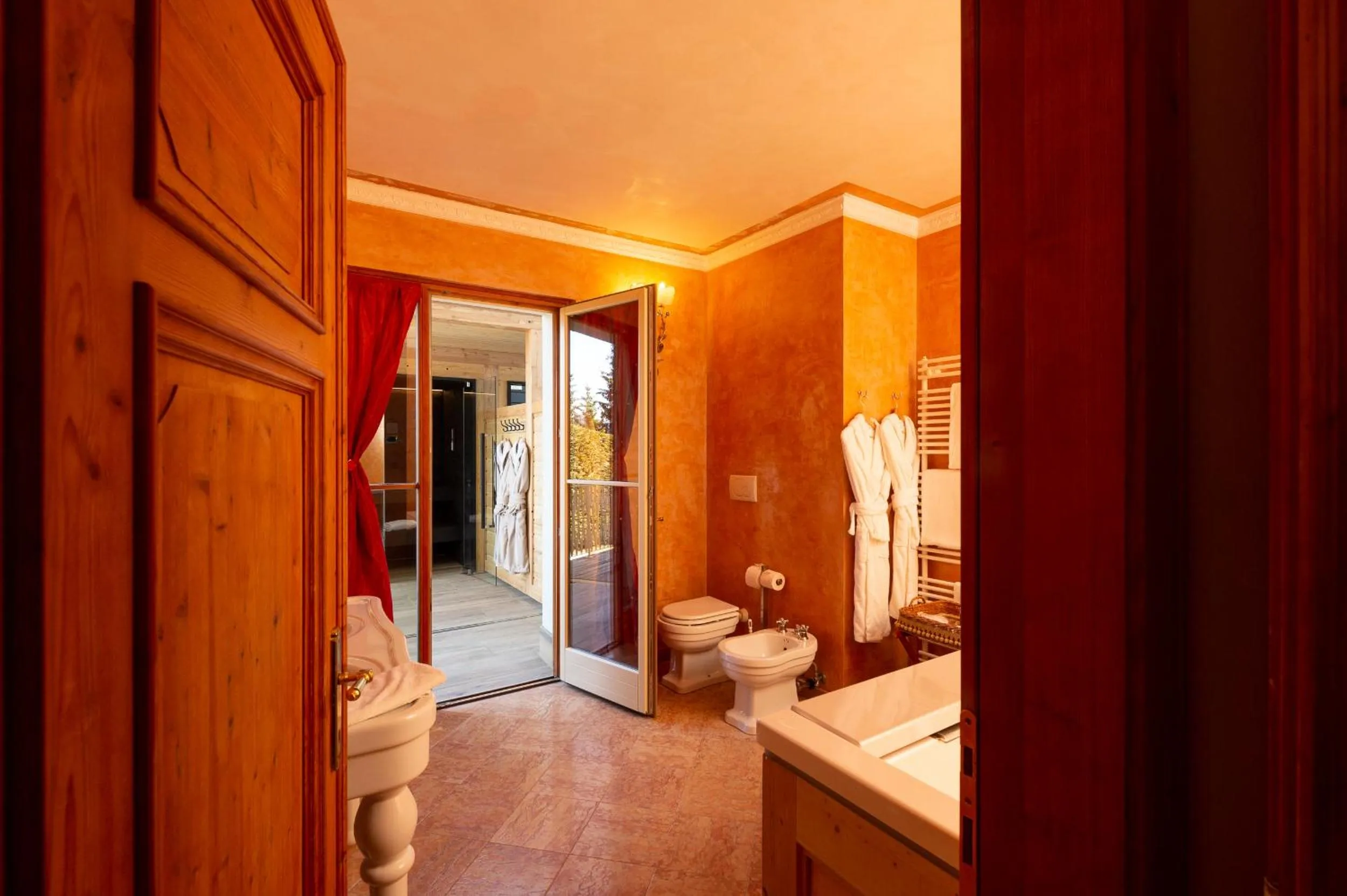 Sauna in Villa Orso Grigio