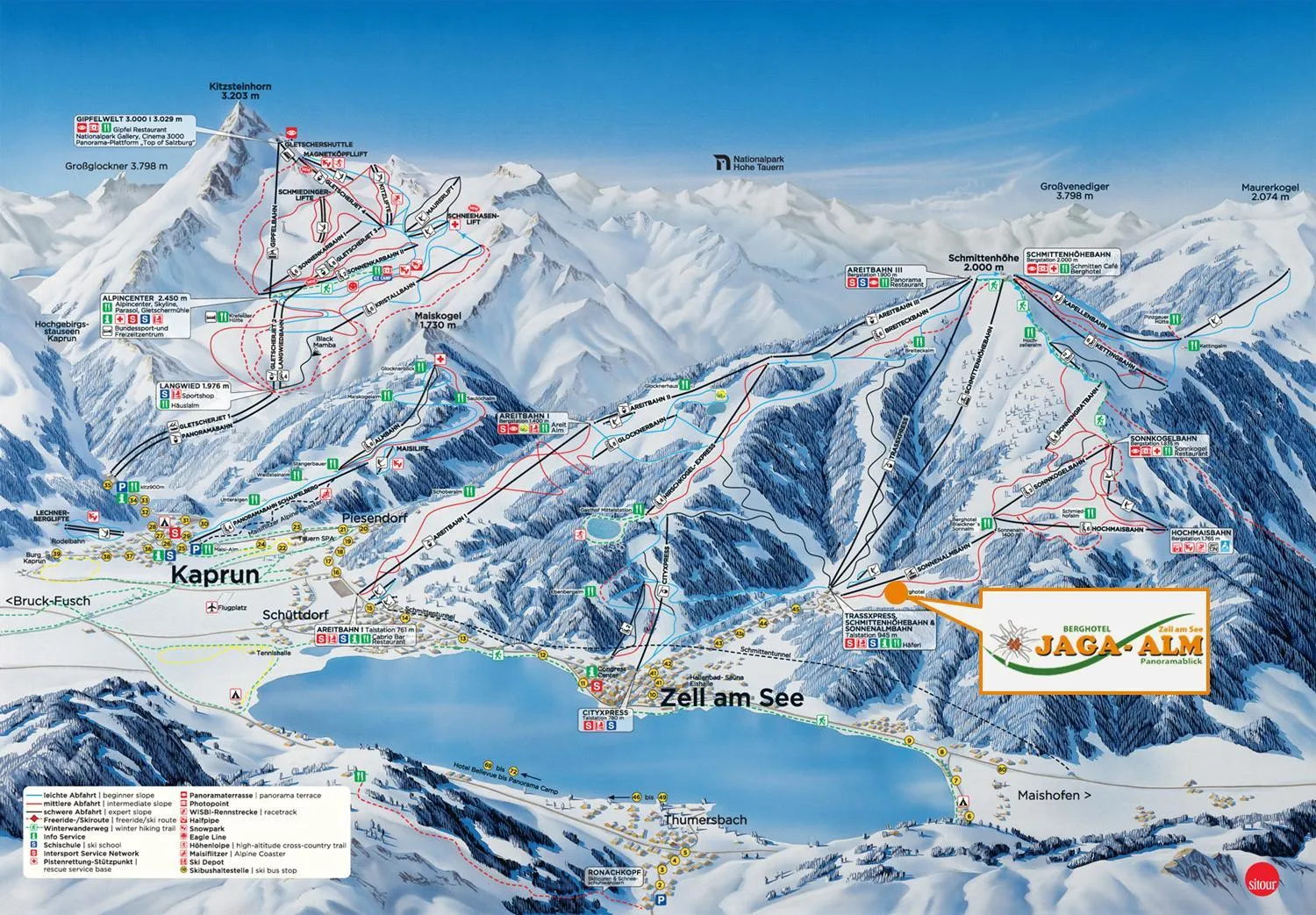 Skiing in Berghotel Jaga-Alm