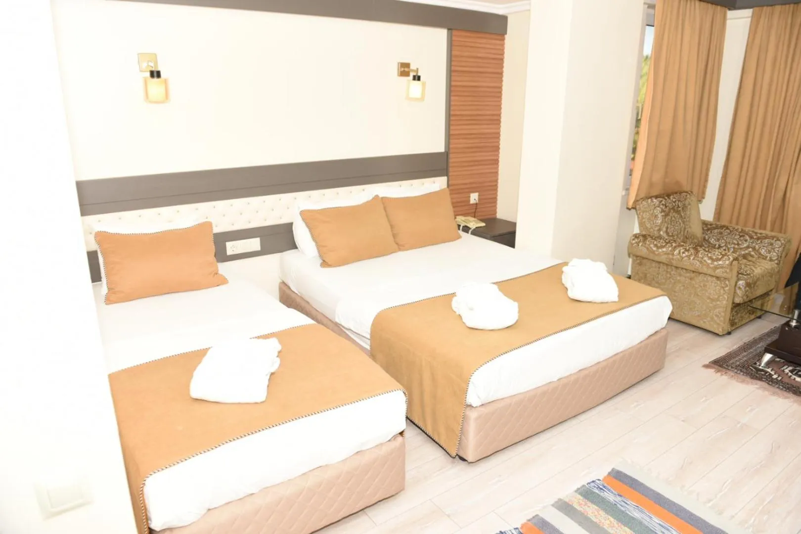 Bed in Lycus River Thermal Hotel