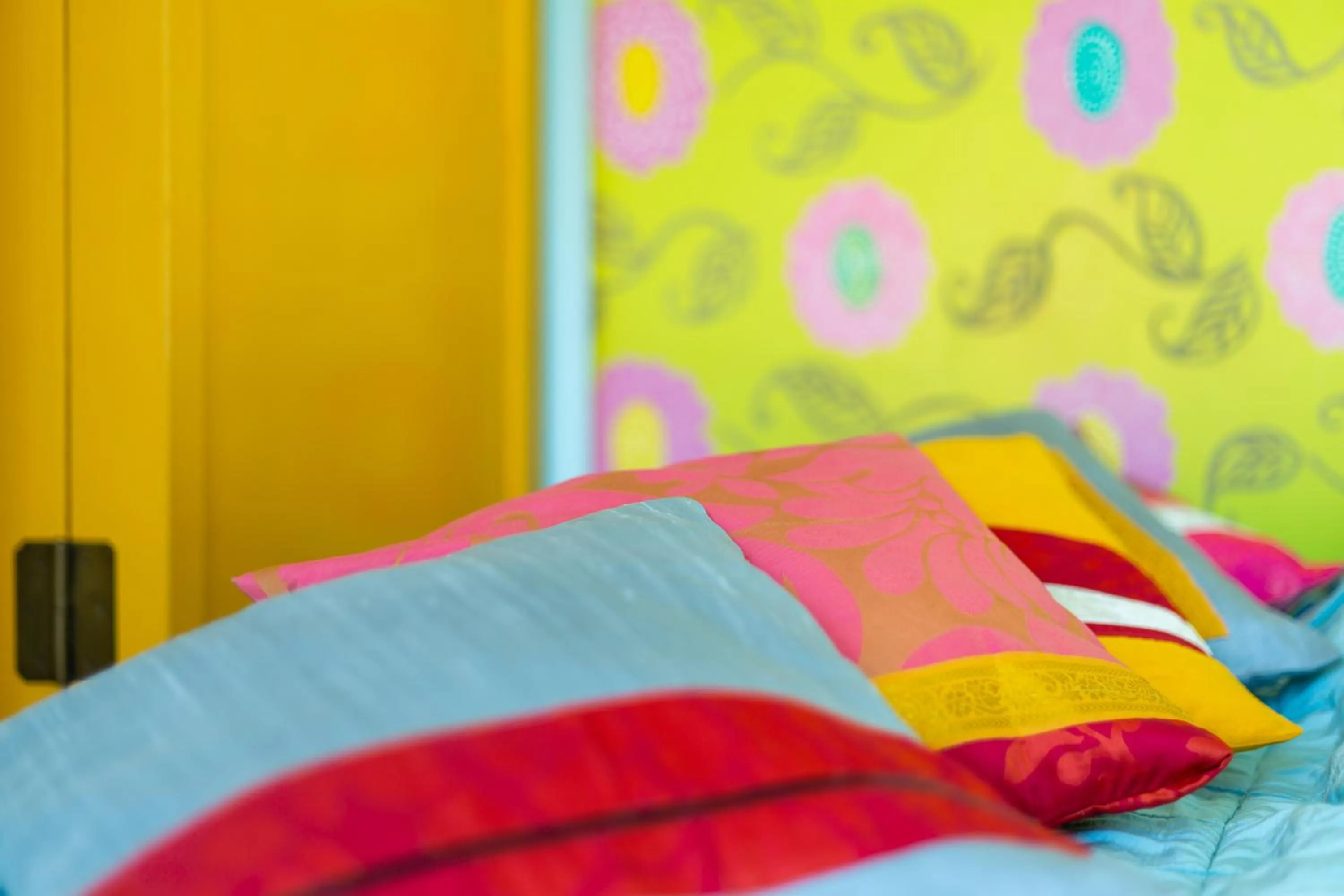 Bed in The rooms Bed & Breakfast